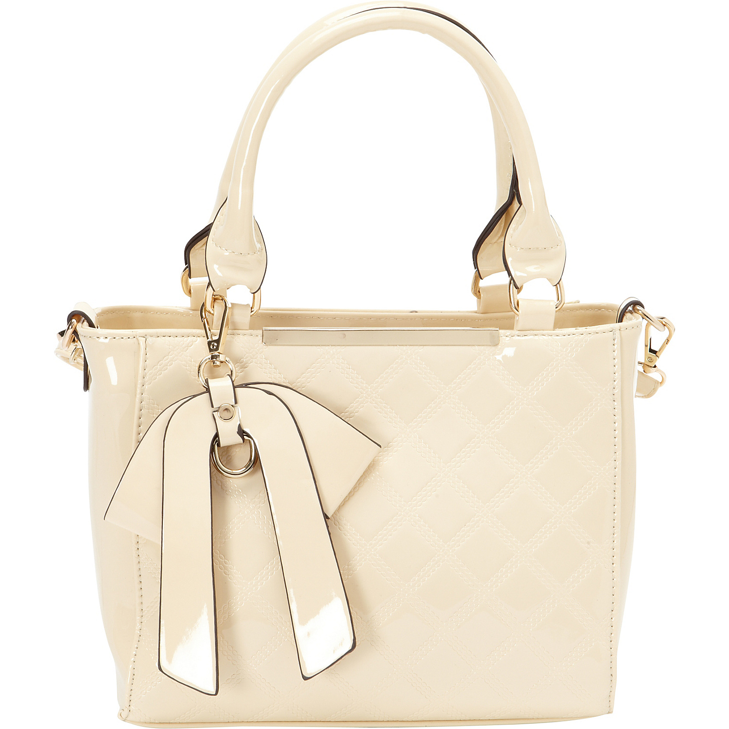 carol patent satchel bag