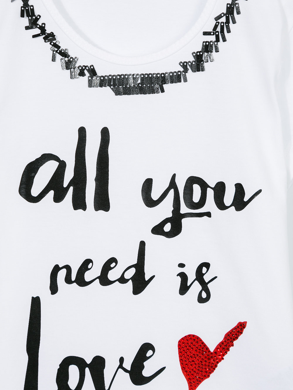 miss blumarine "all you need is love" t-shirt海淘