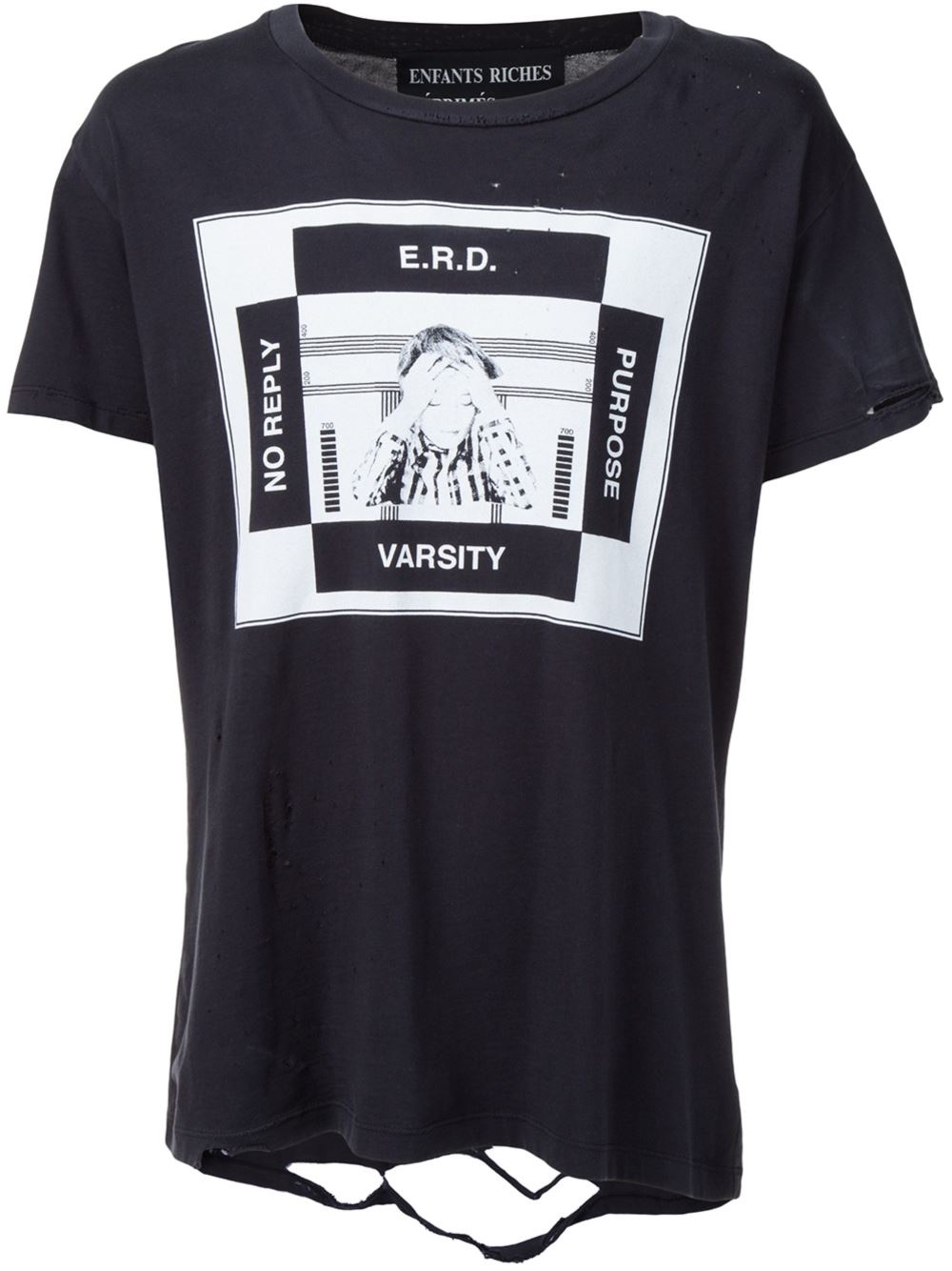 r.d. varsity" t-shirt