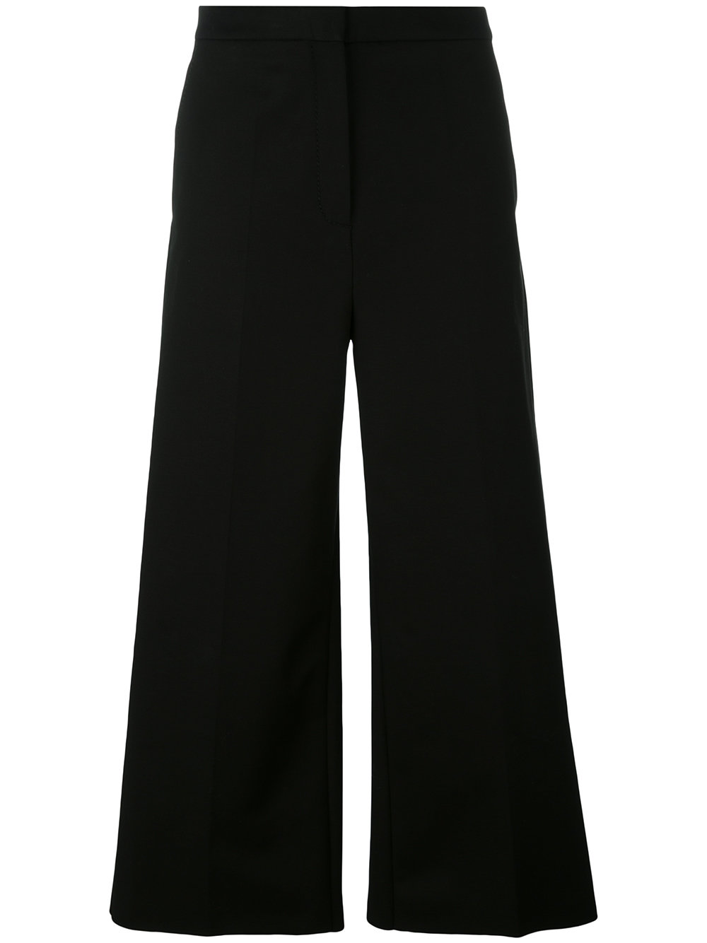 wide-legged cropped trousers