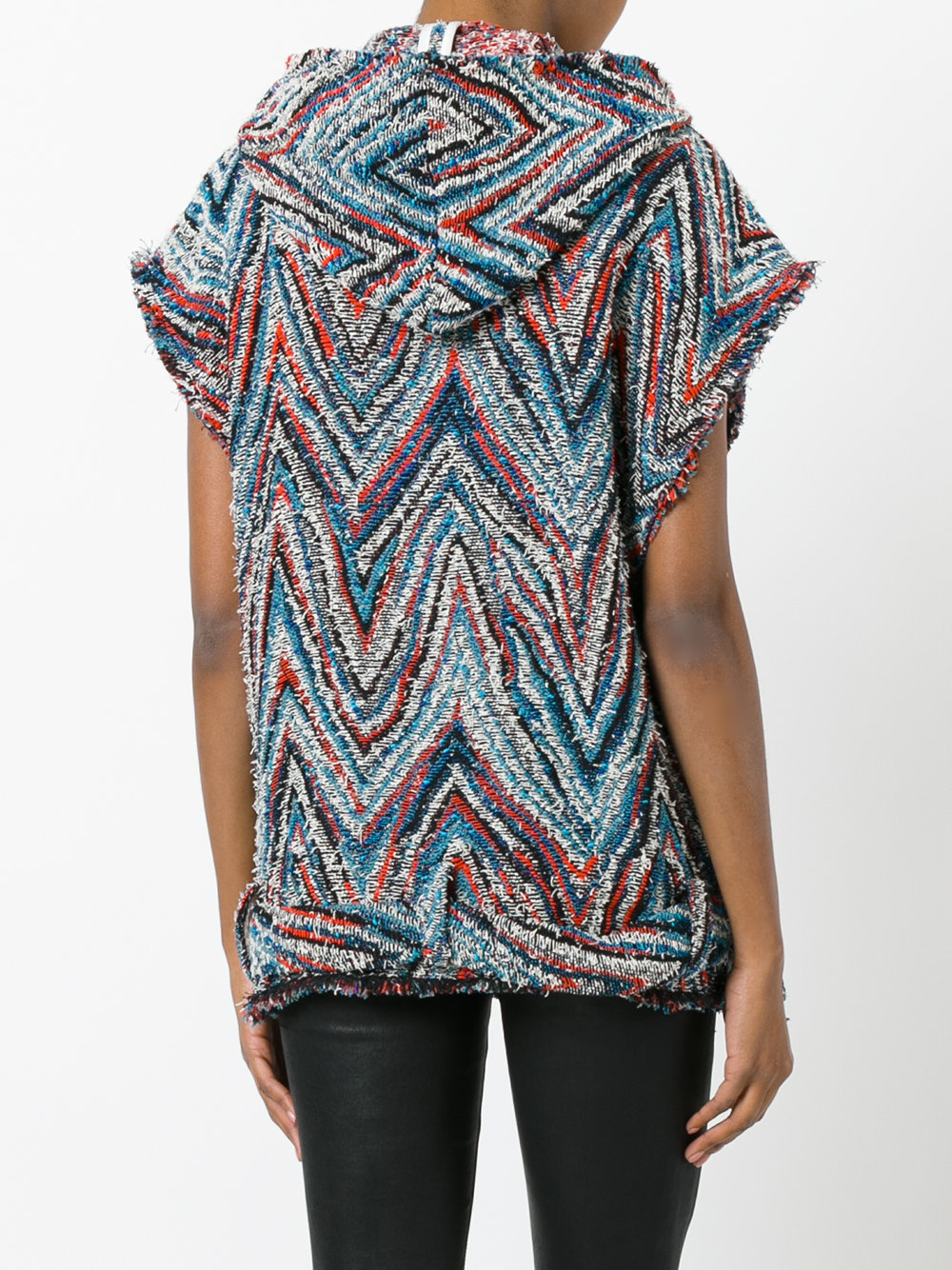 sleeveless zigzag jacket