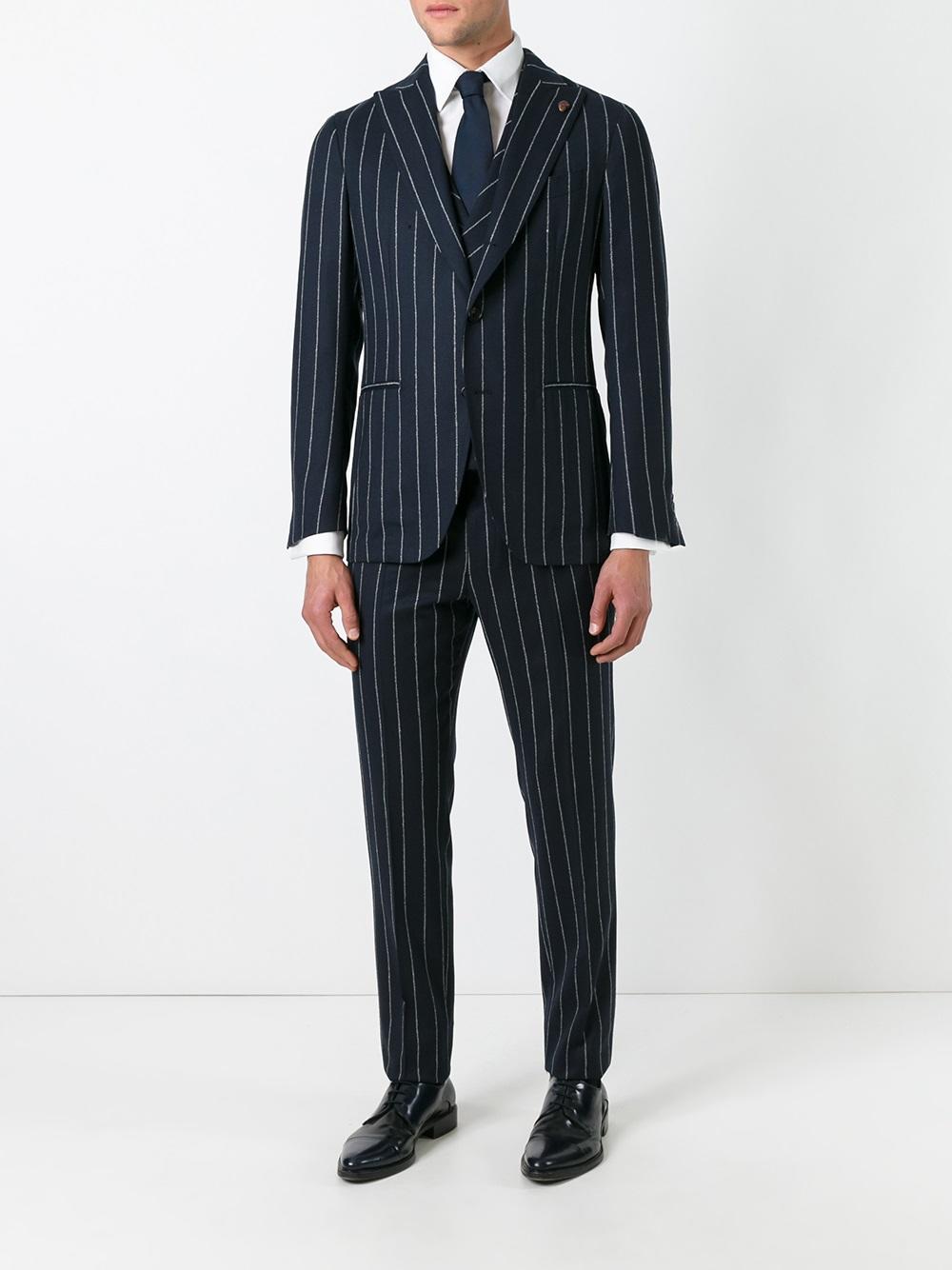 striped suit