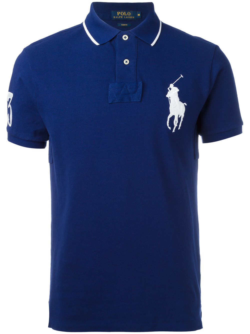 embroidered logo polo shirt