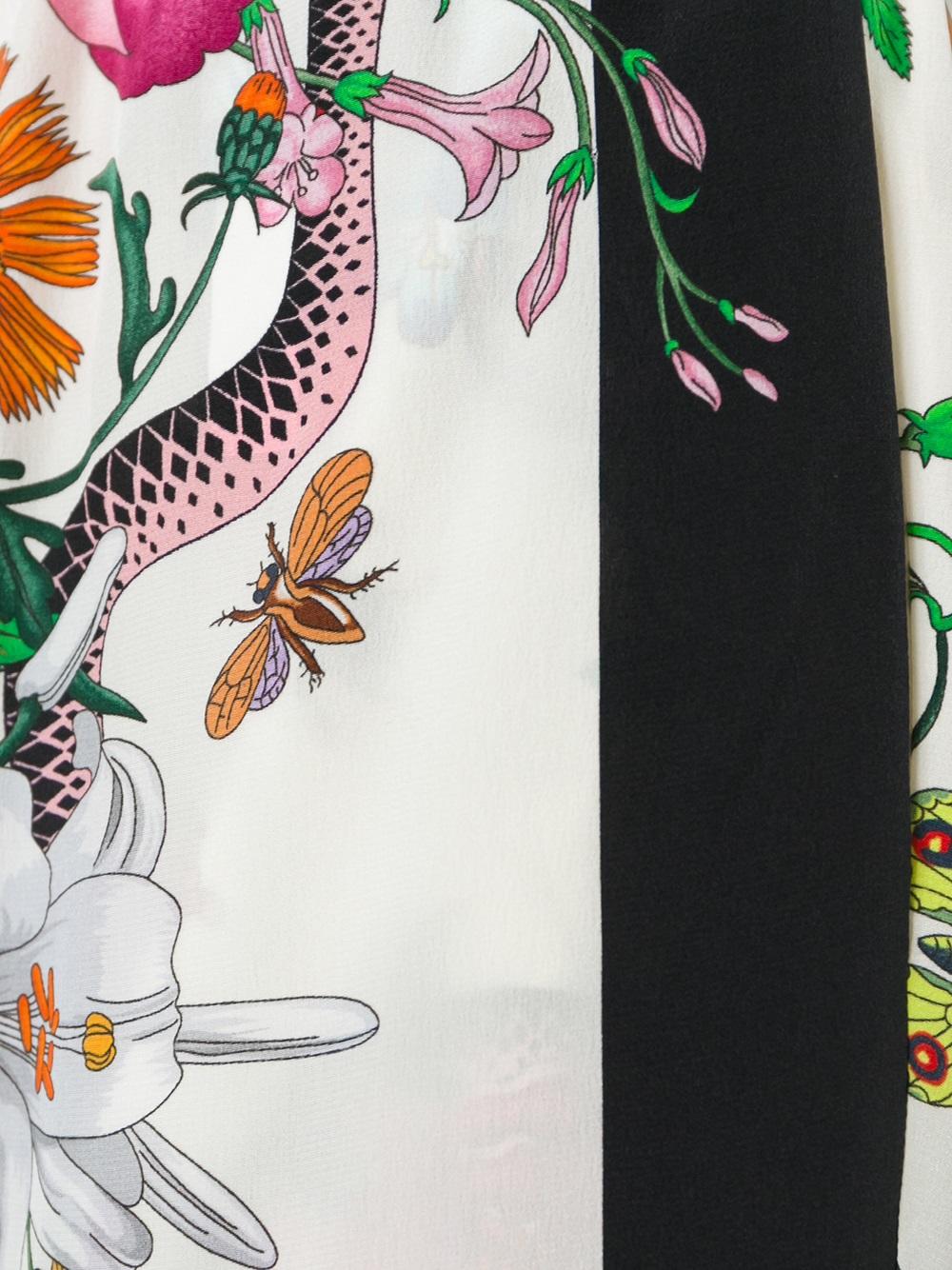 gucci flora snake print trousers海淘返利 | 米饭粒返利网