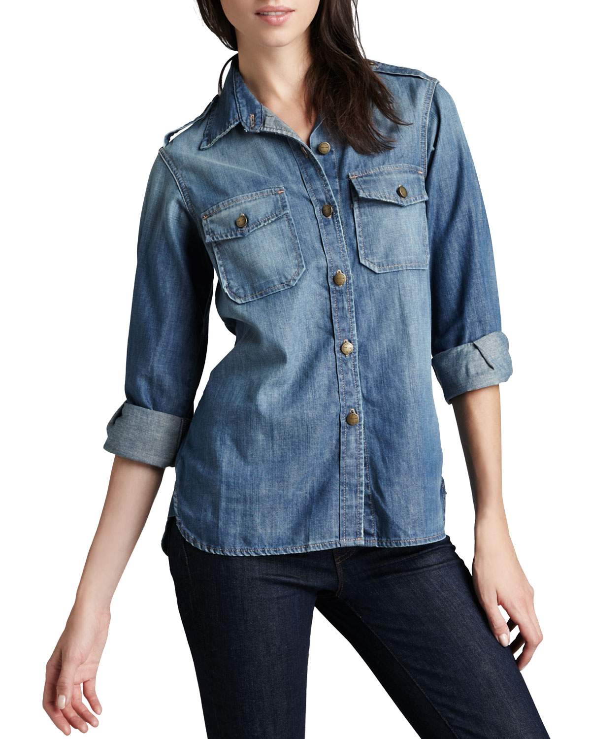 the perfect denim shirt