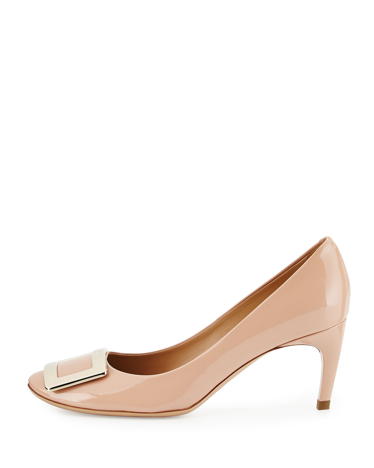 belle de nuit patent pump, nude