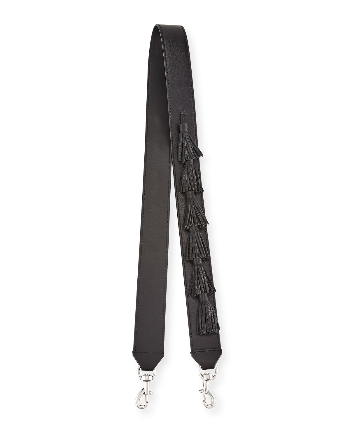 sofia tassel guitar strap for handbag black