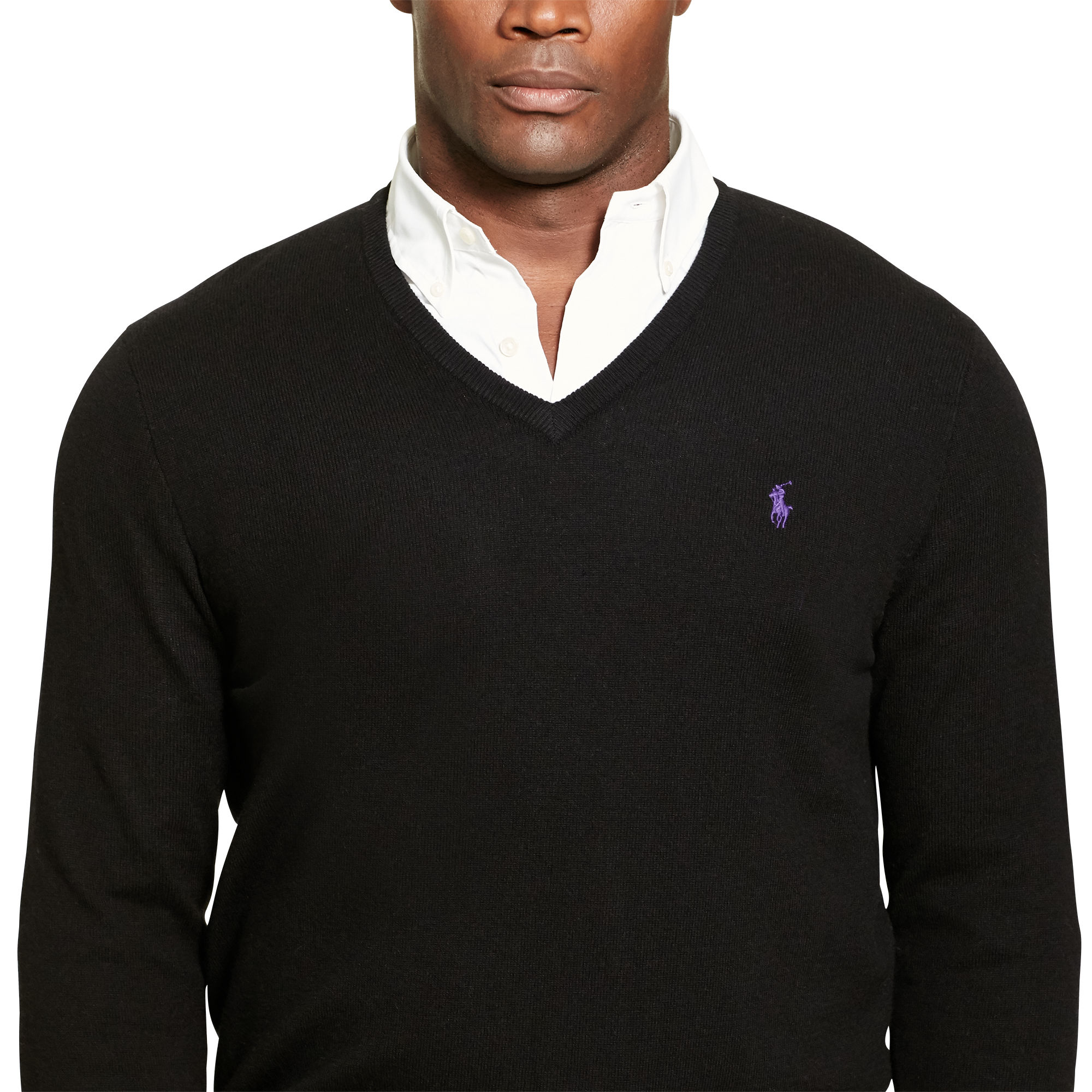 merino wool v-neck sweater