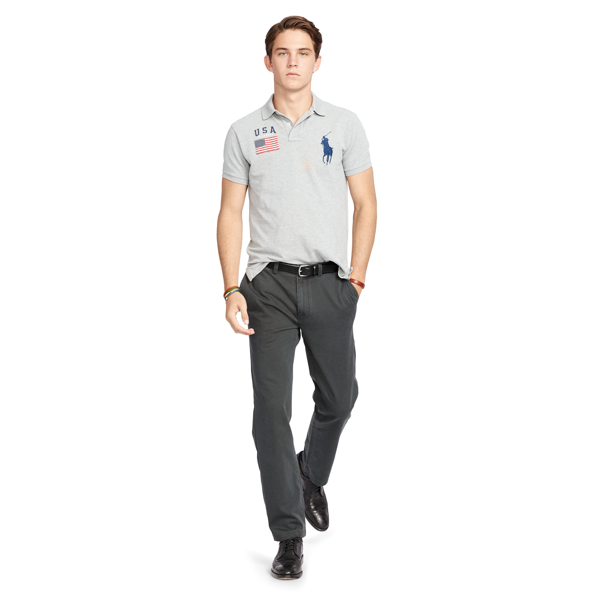 classic-fit cotton chino