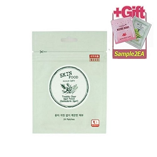 SKINFOOD 1+1 Big Sale Trouble Clear Spot Patch (24patches)x 2Sheets [スキンフード]トラブルクリアスポットパッチ(24パッチ） (1+1(24Patch x2)) [並行輸入品]