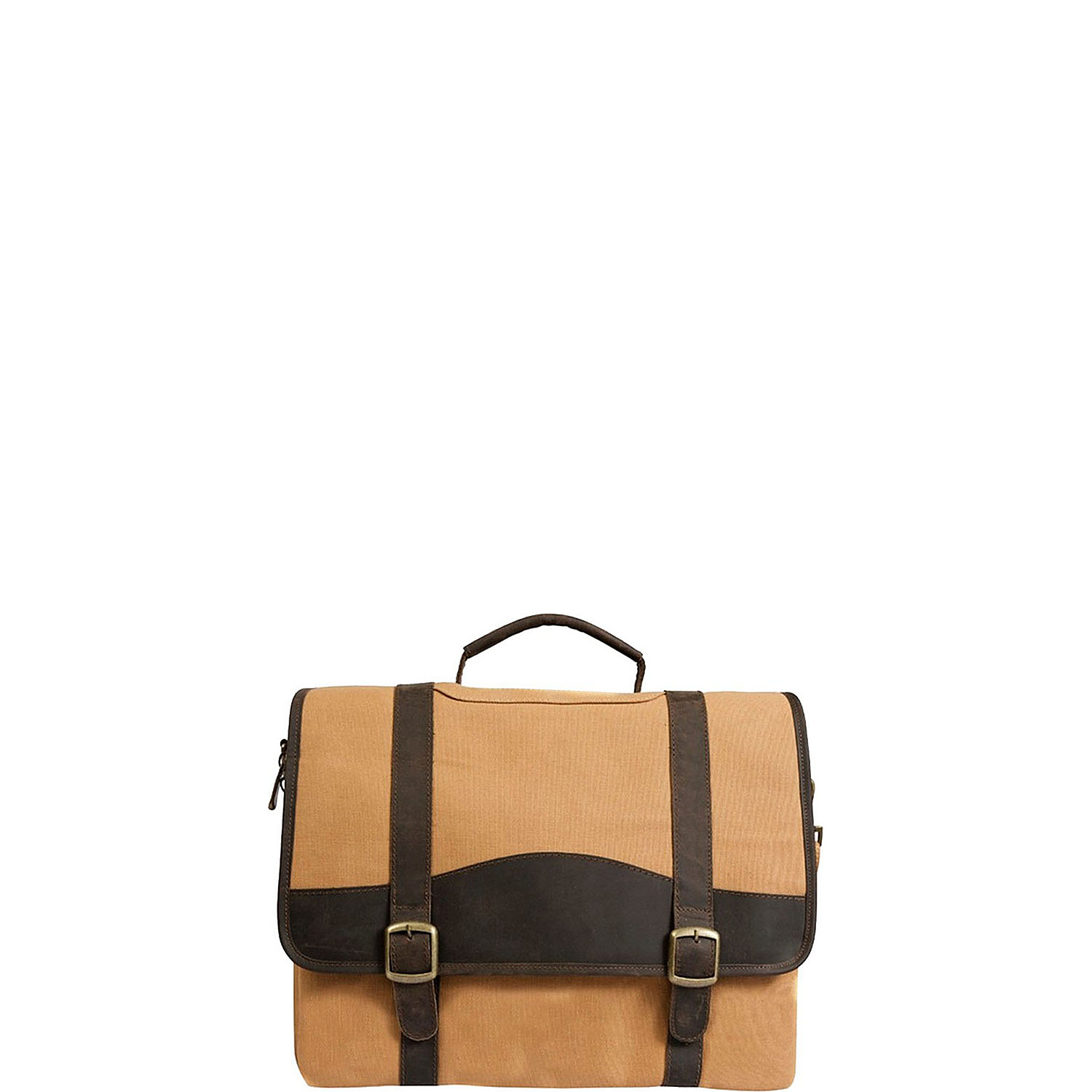 Elk Valley 15" Canvas and Leather Computer Briefcase