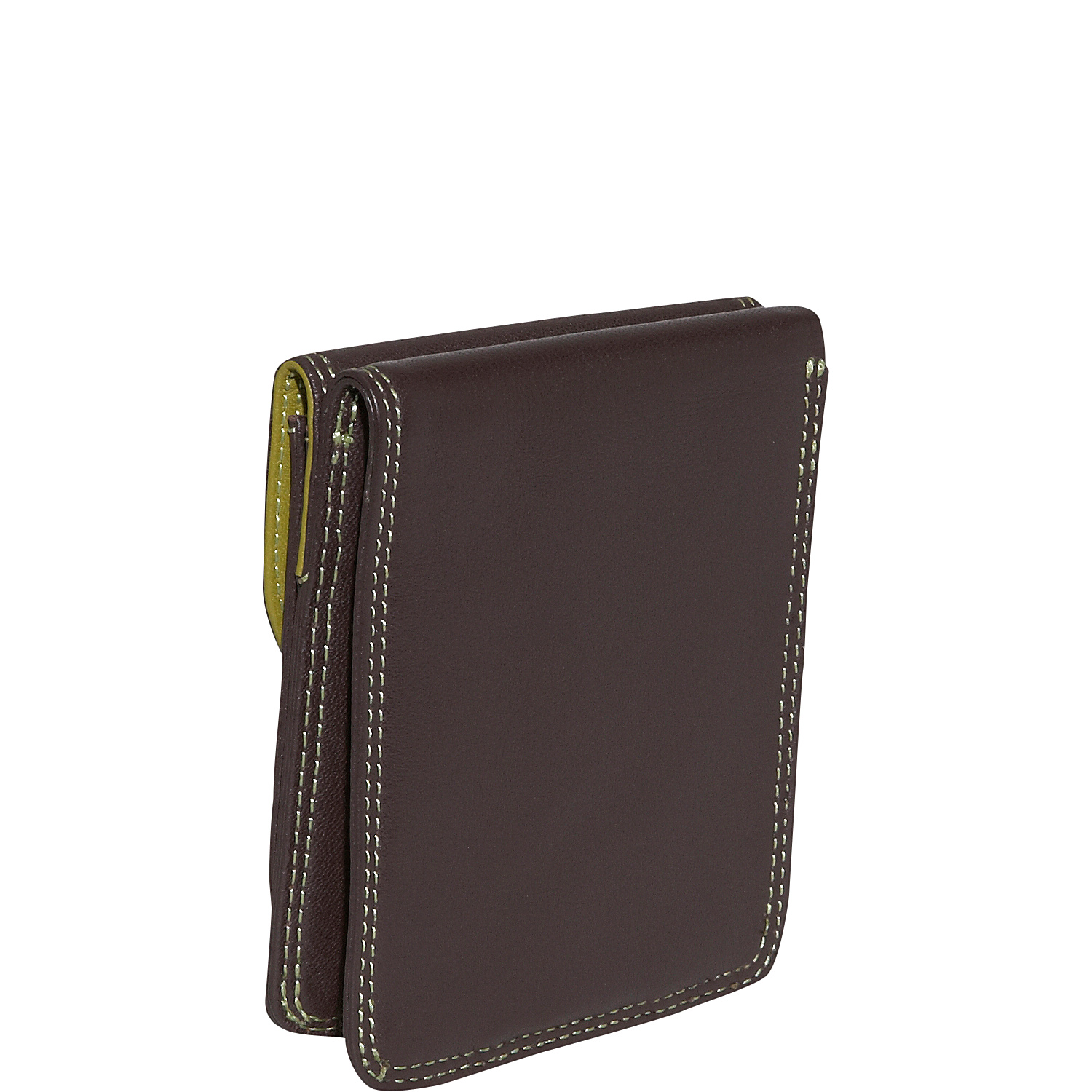 Bifold Multi Color Wallet in Black Rainbow Combination