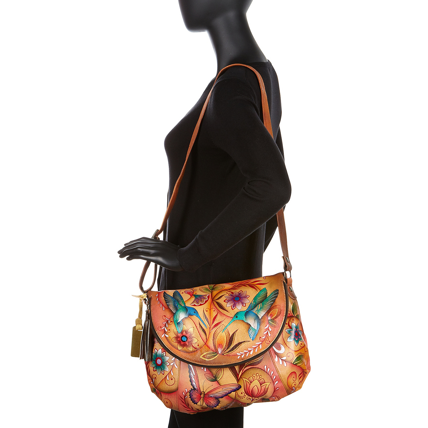 Large Flap-Over Convertible Shoulder Bag