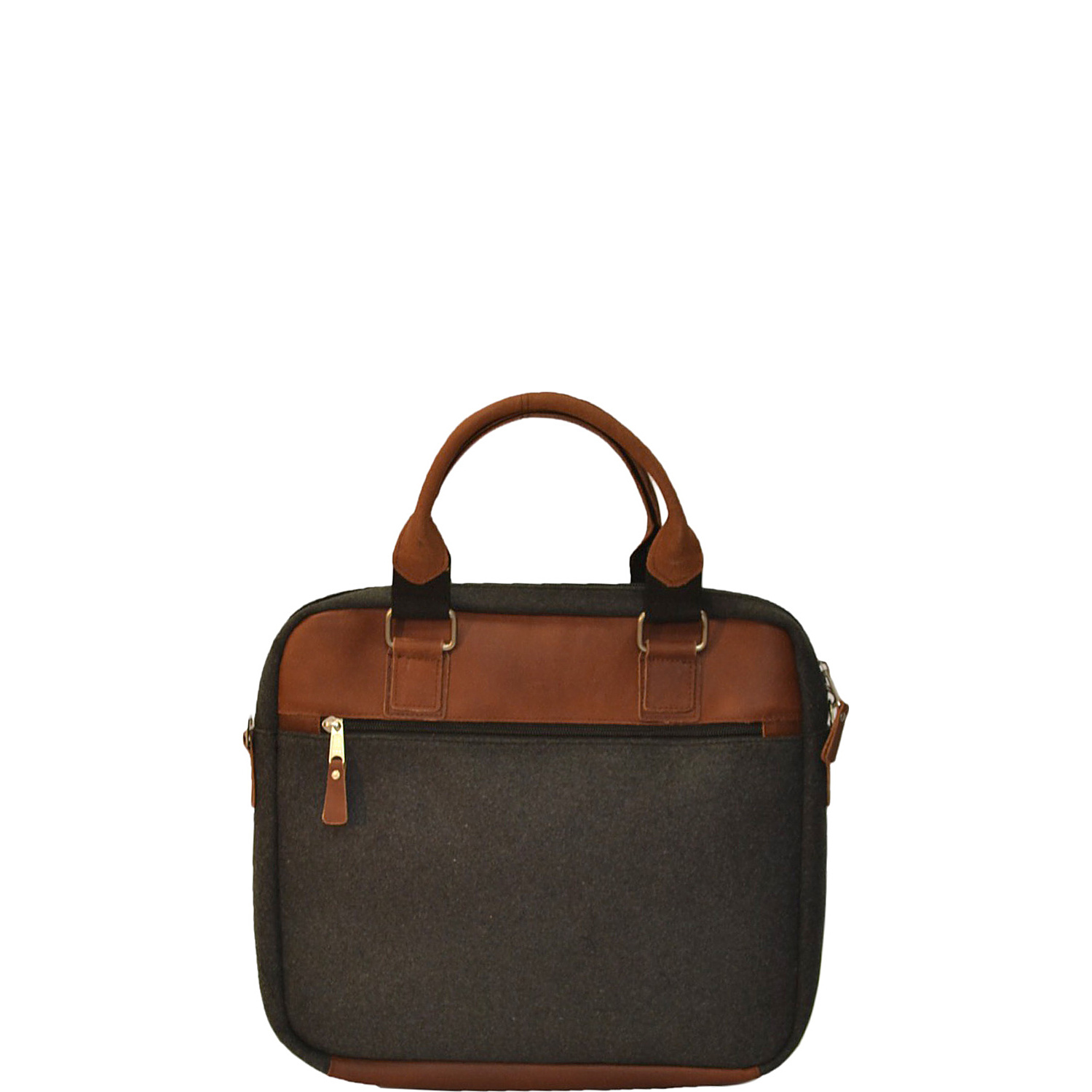 Jonah 14" Wool and Leather Laptop Briefcase