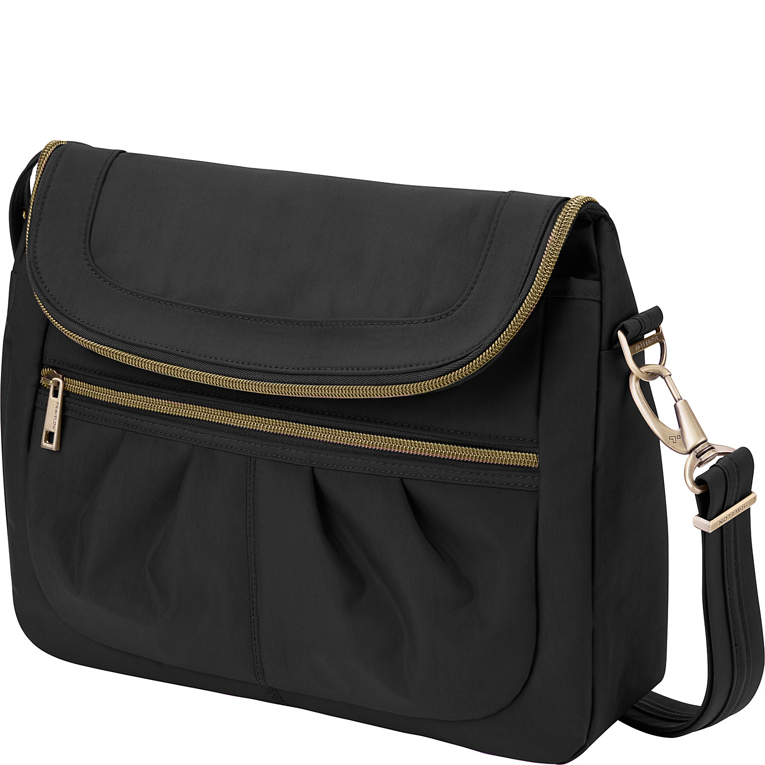 Anti-Theft Signature Flap Compartment Crossbody Bag