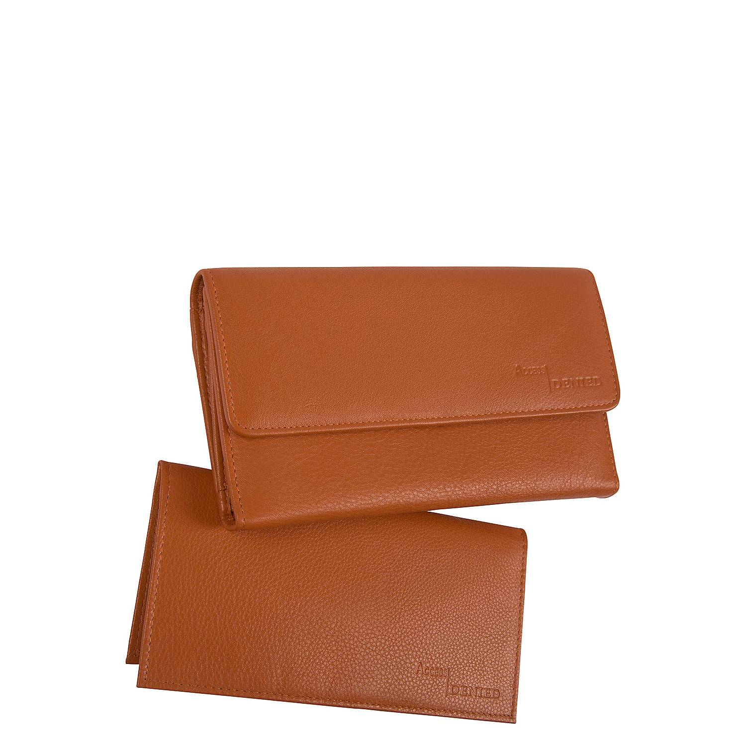 Women's Leather Wallet and Checkbook