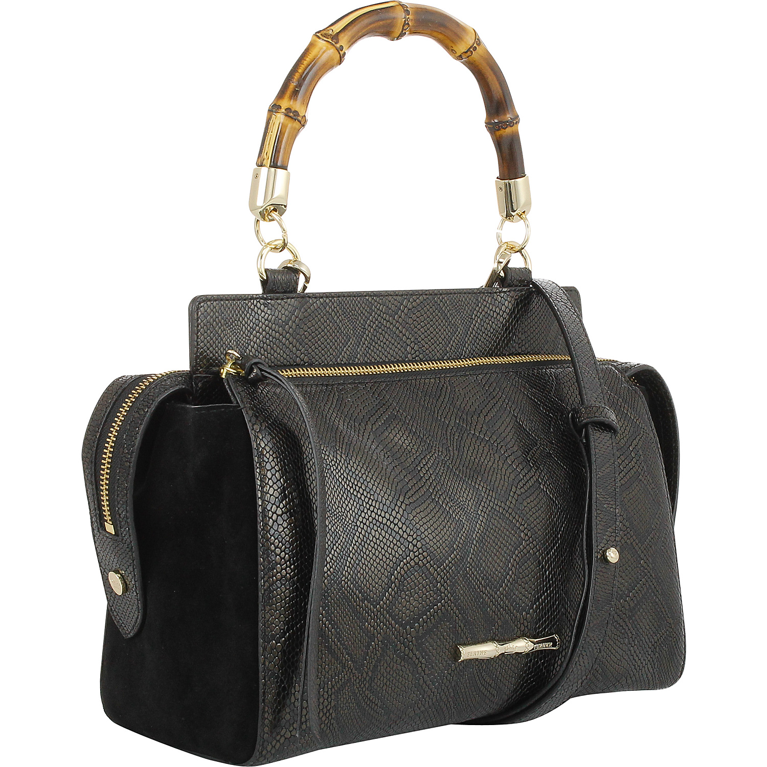 Olive Python Satchel