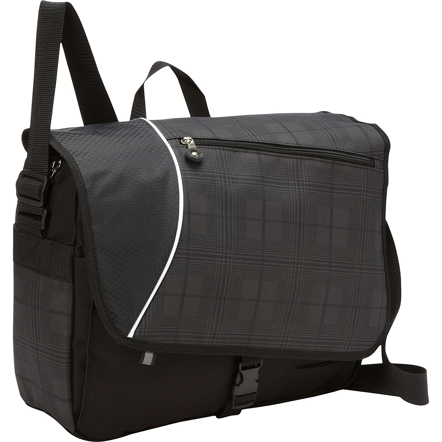 Matrix Plaid Laptop Messenger