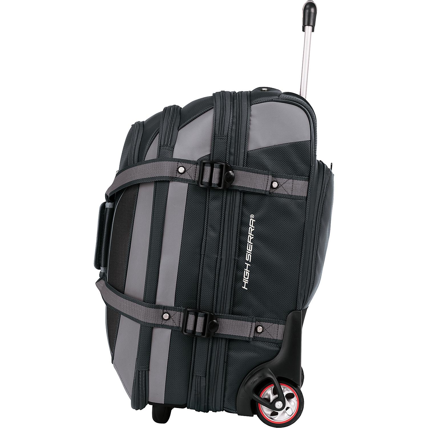 AT6 Carry On Expandable Wheeled Duffel with Backpack Straps
