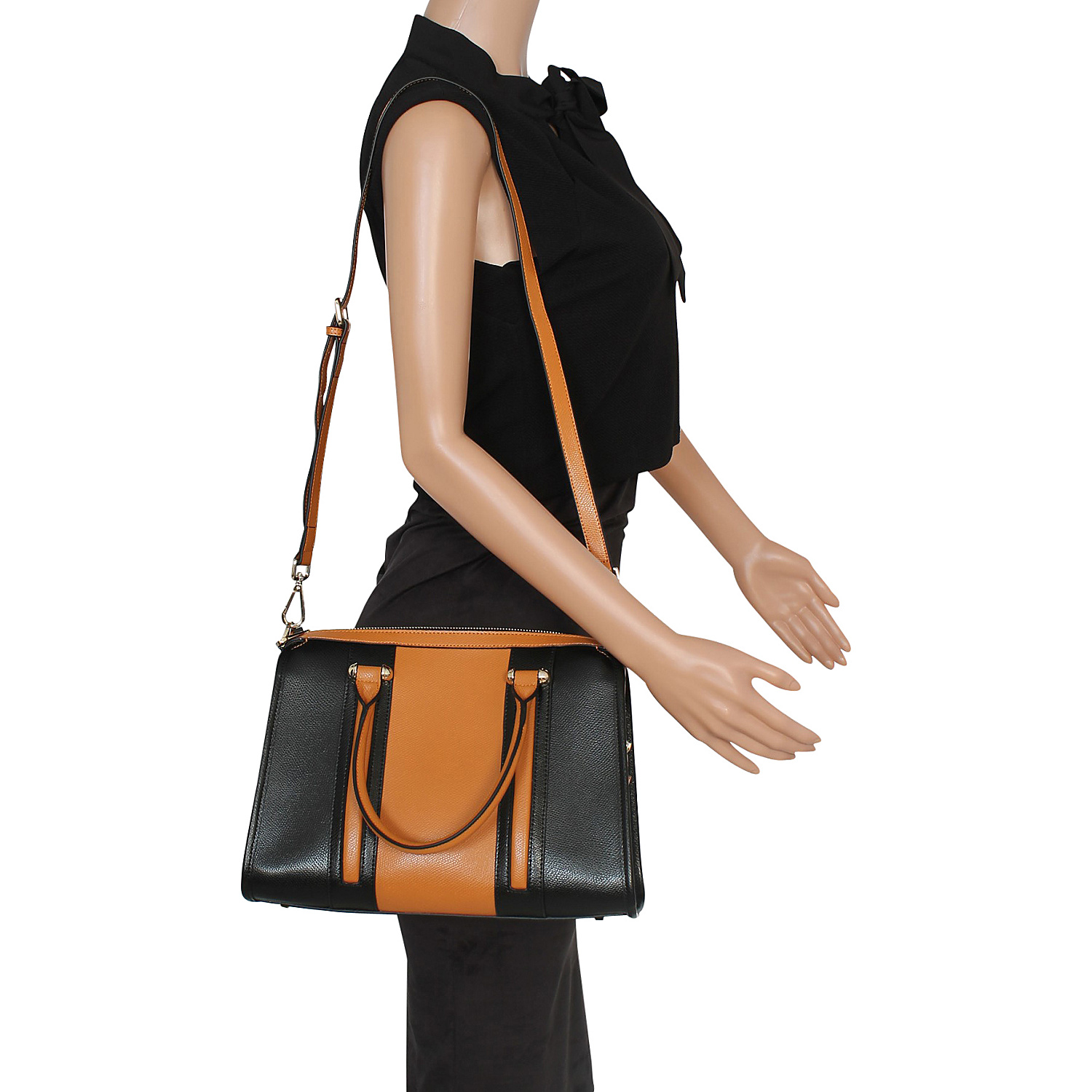 Mandisa Leather Top Handle Satchel