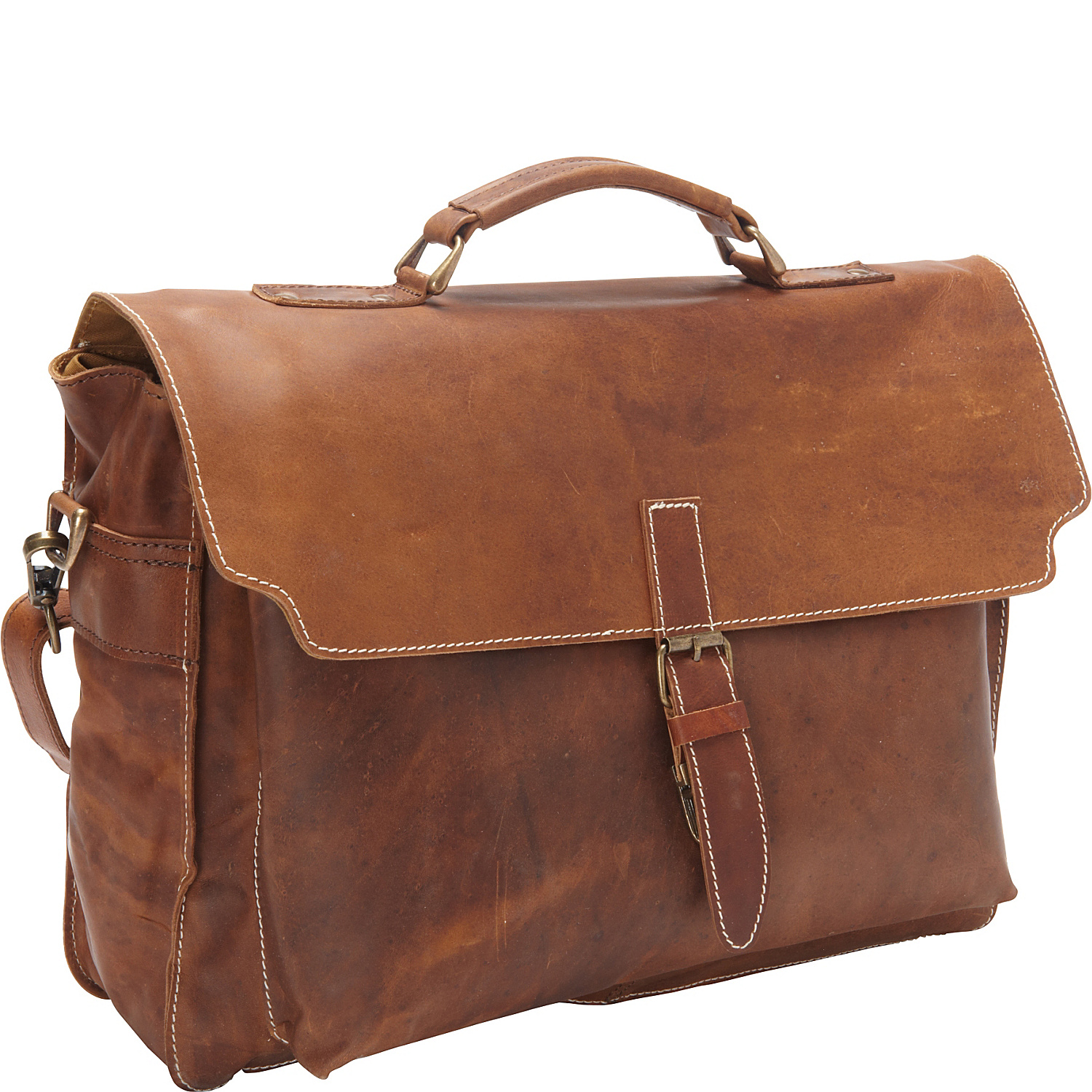 Soft Leather Messenger Bag and Brief