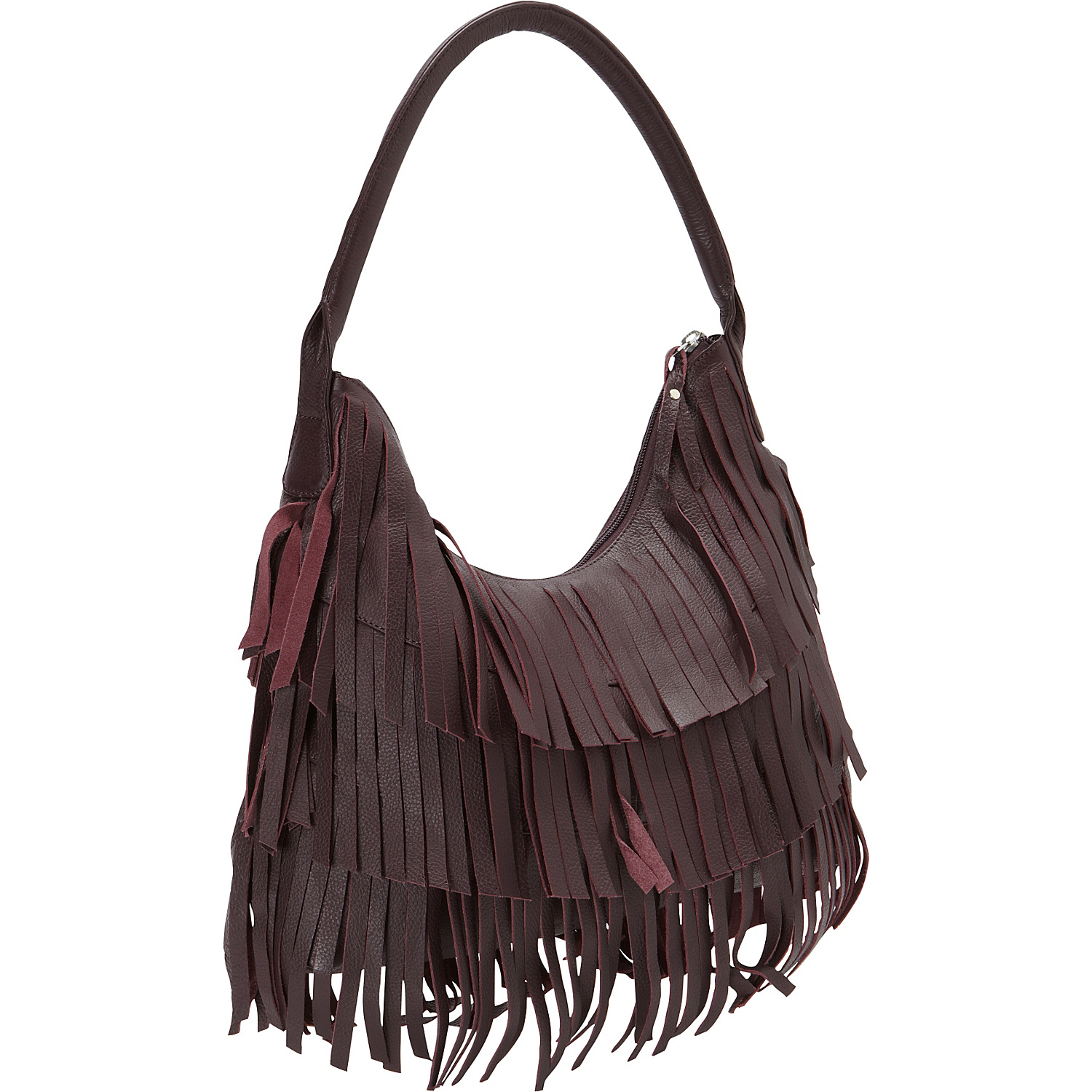 Leather Fringe Hobo