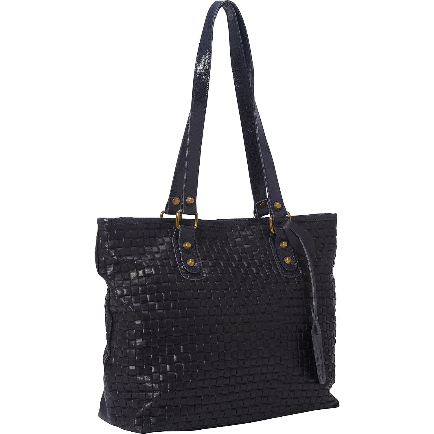 Woven Italian Leather Tote