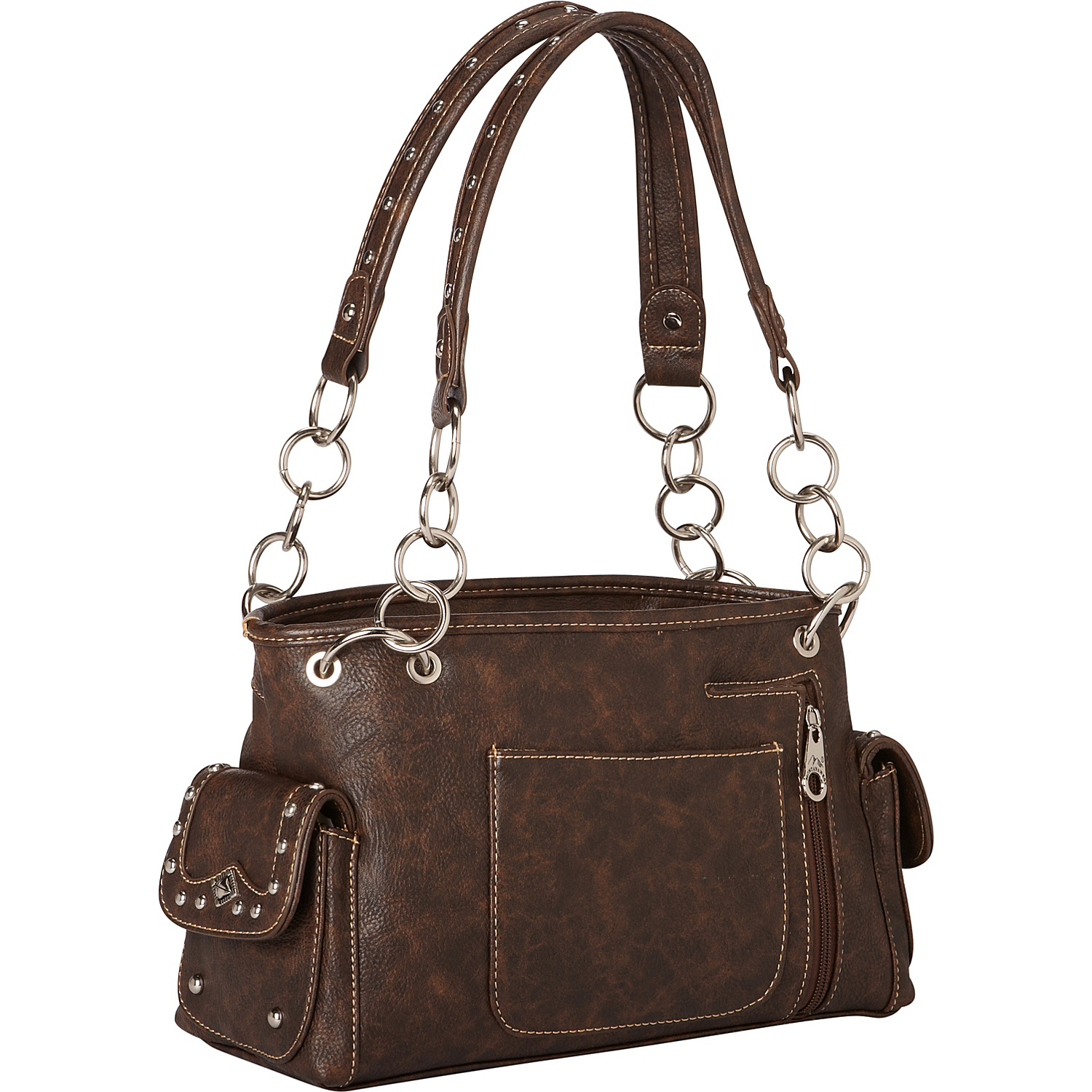 Tribal Design with Glitter Sequence Satchel