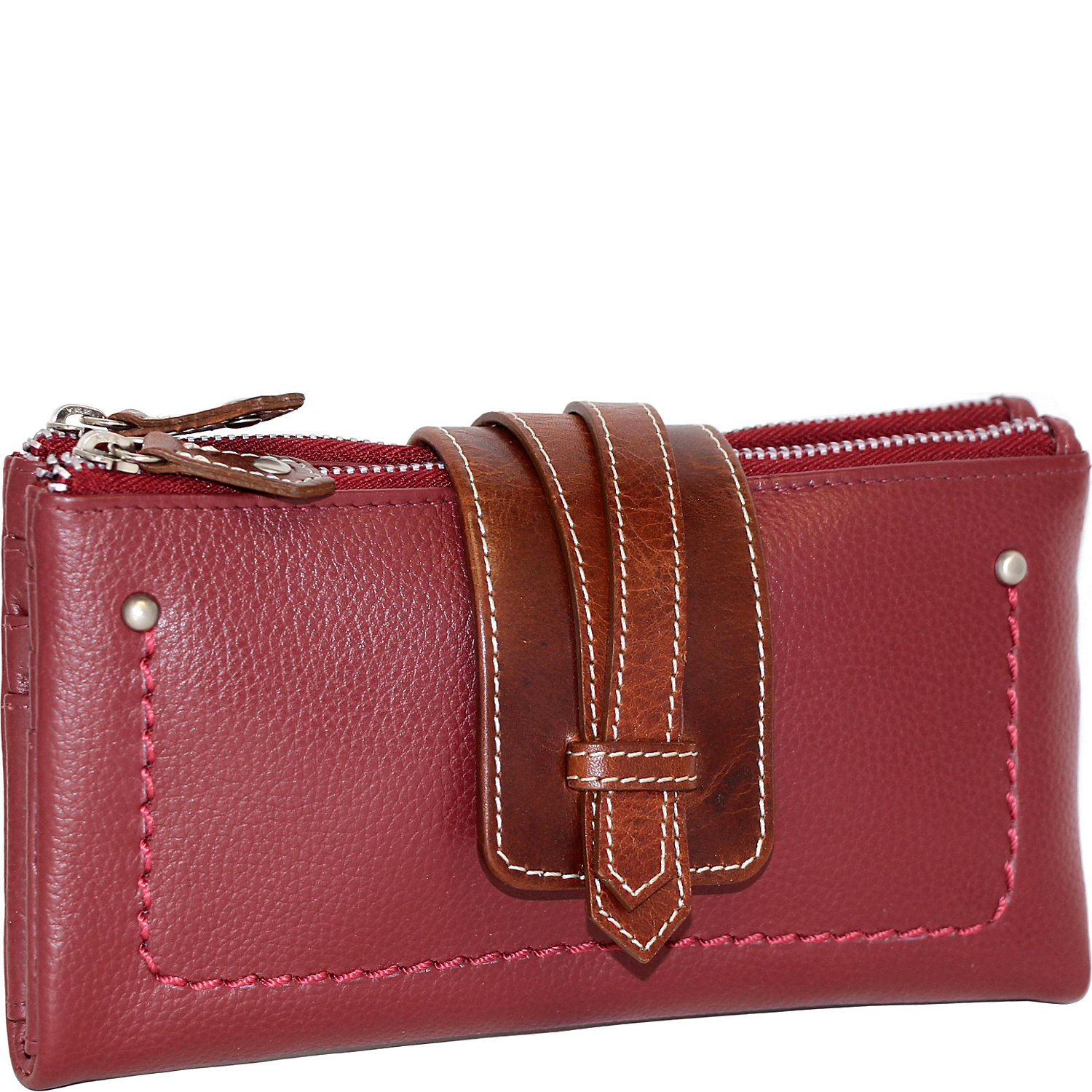 Crisscross Double Zip Wallet