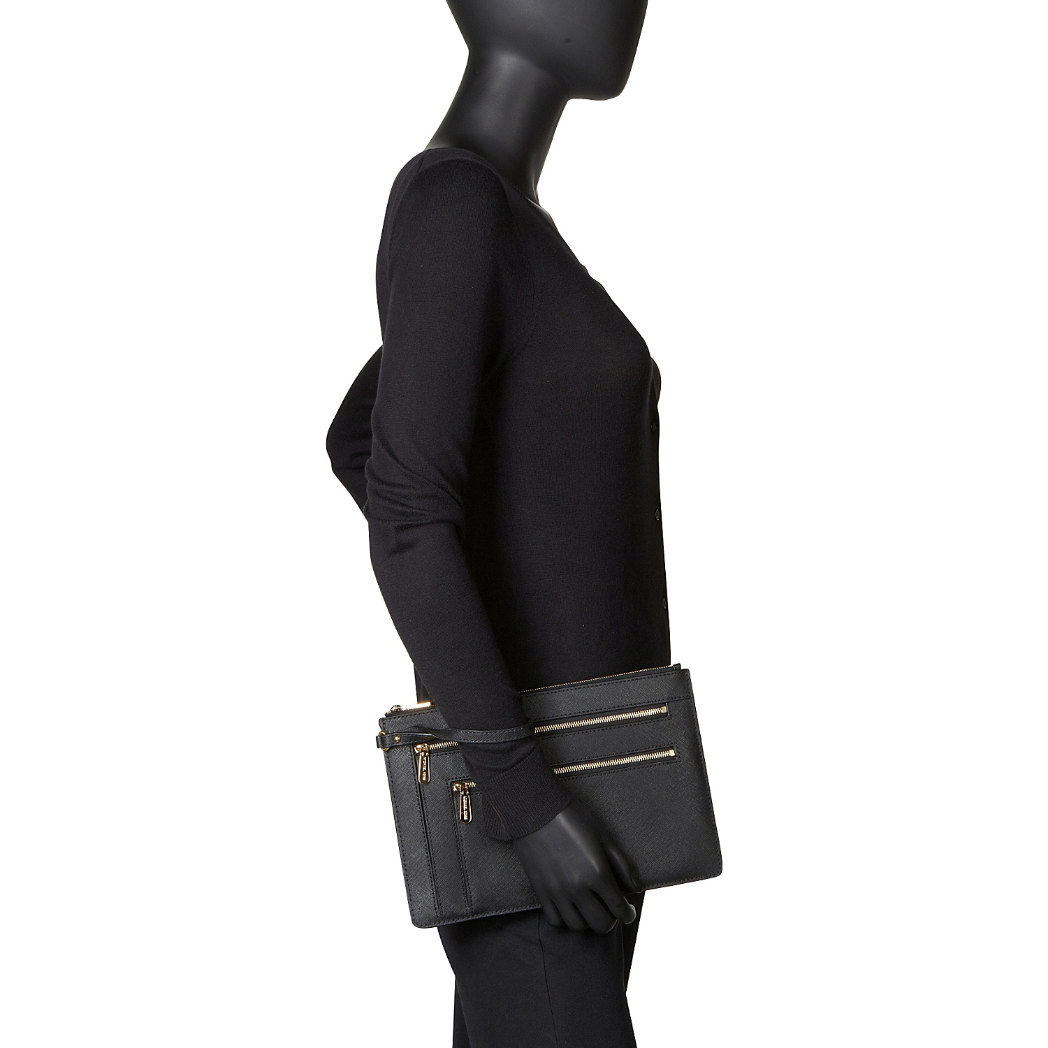 Jet Set Travel XL Triple Zip Clutch