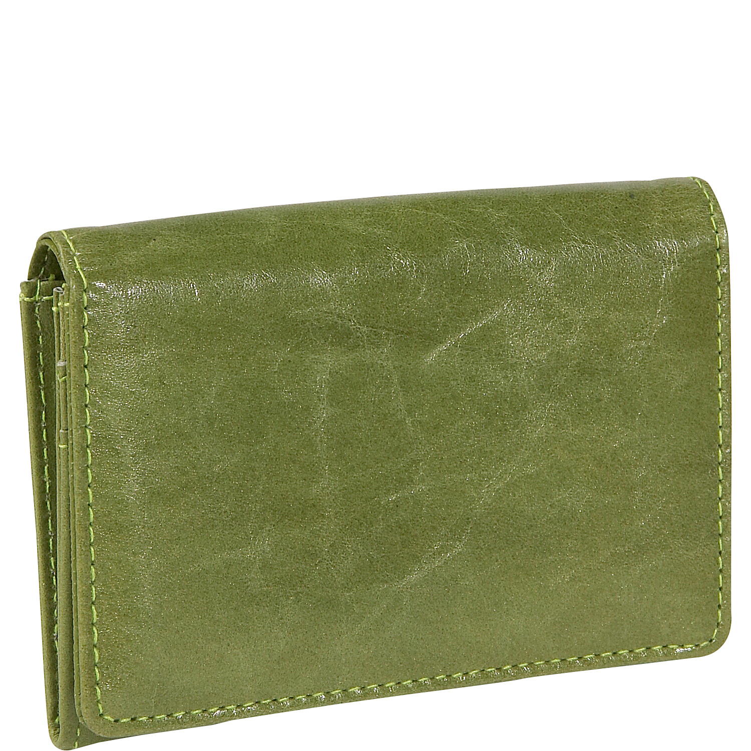 Distressed Leather Credit Card Case