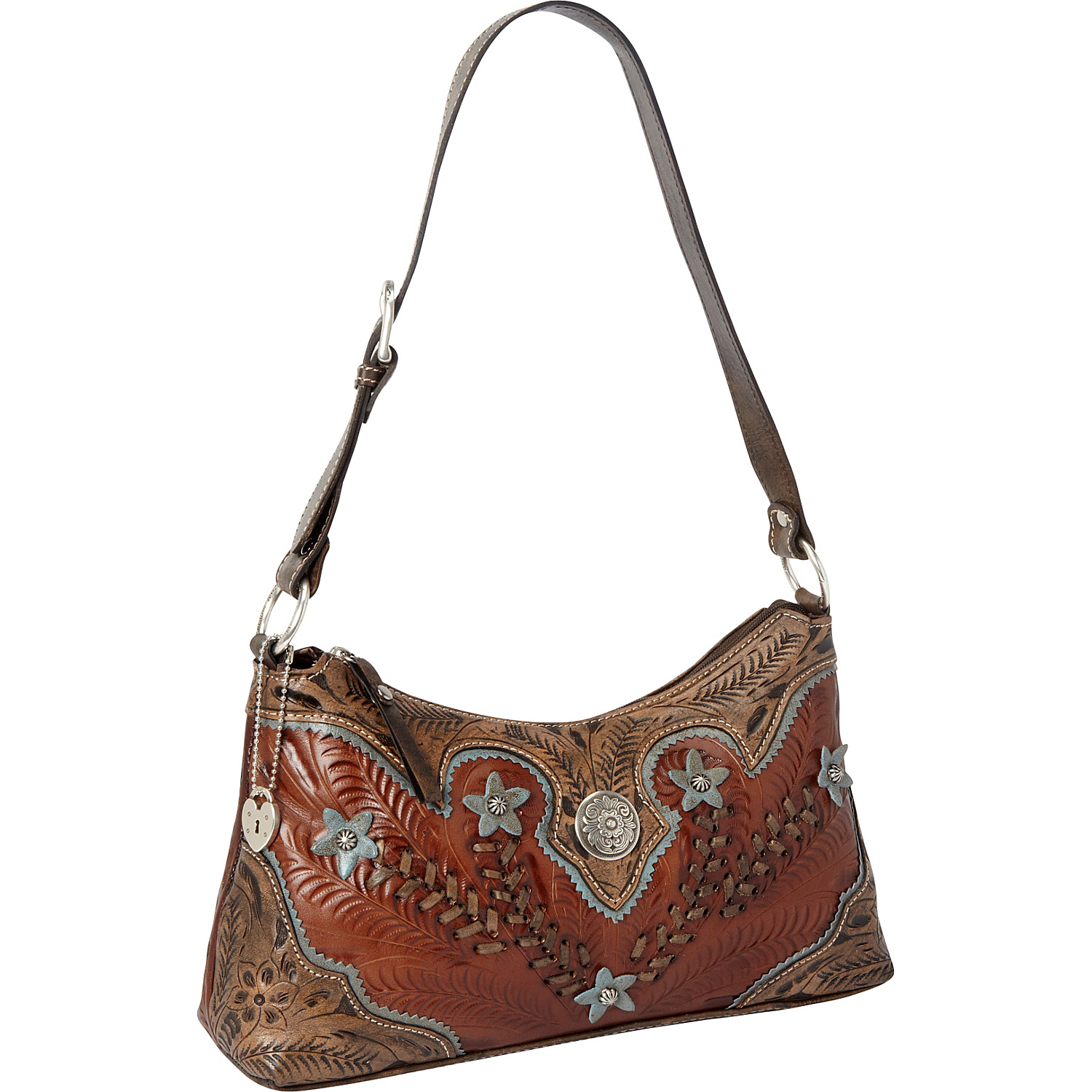 Desert Wildflower Zip top Shoulder Bag