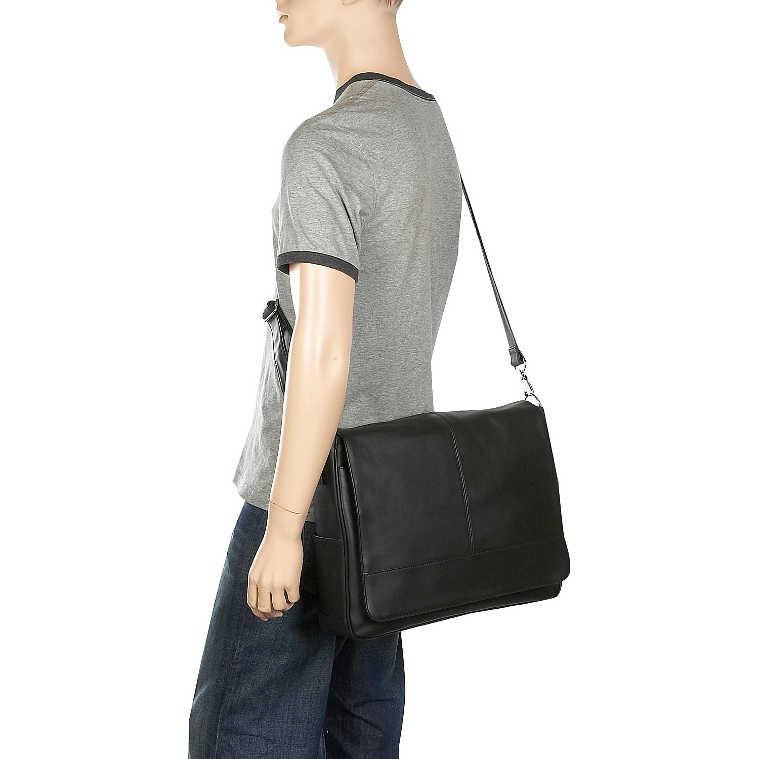 Nappa Leather Messenger Bag