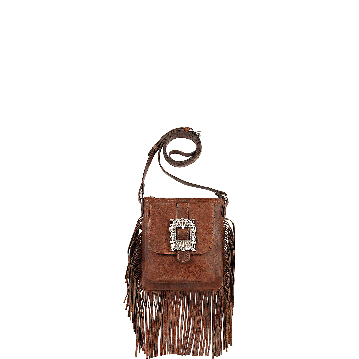 Eagle Feather Soft Crossbody Fringe Bag