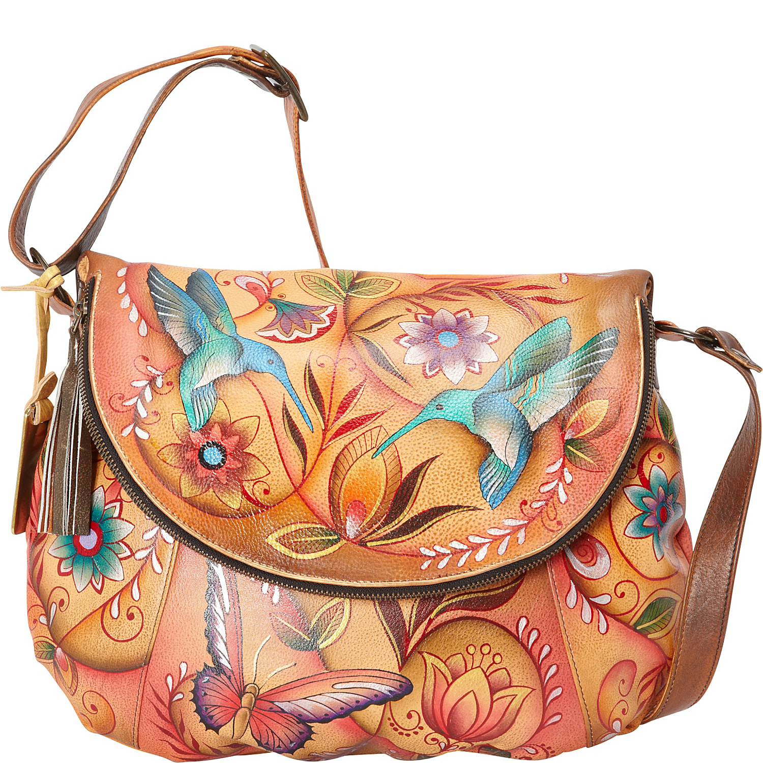 Large Flap-Over Convertible Shoulder Bag