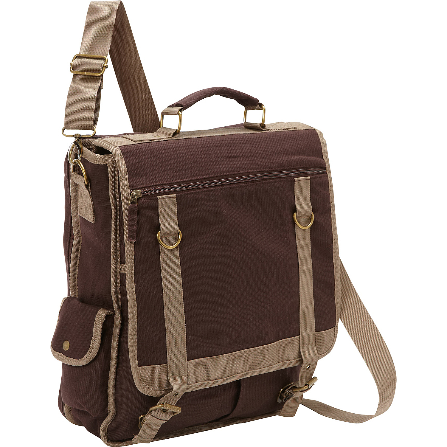 Expresso Vertical Laptop Canvas Brief - Checkpoint Friendly