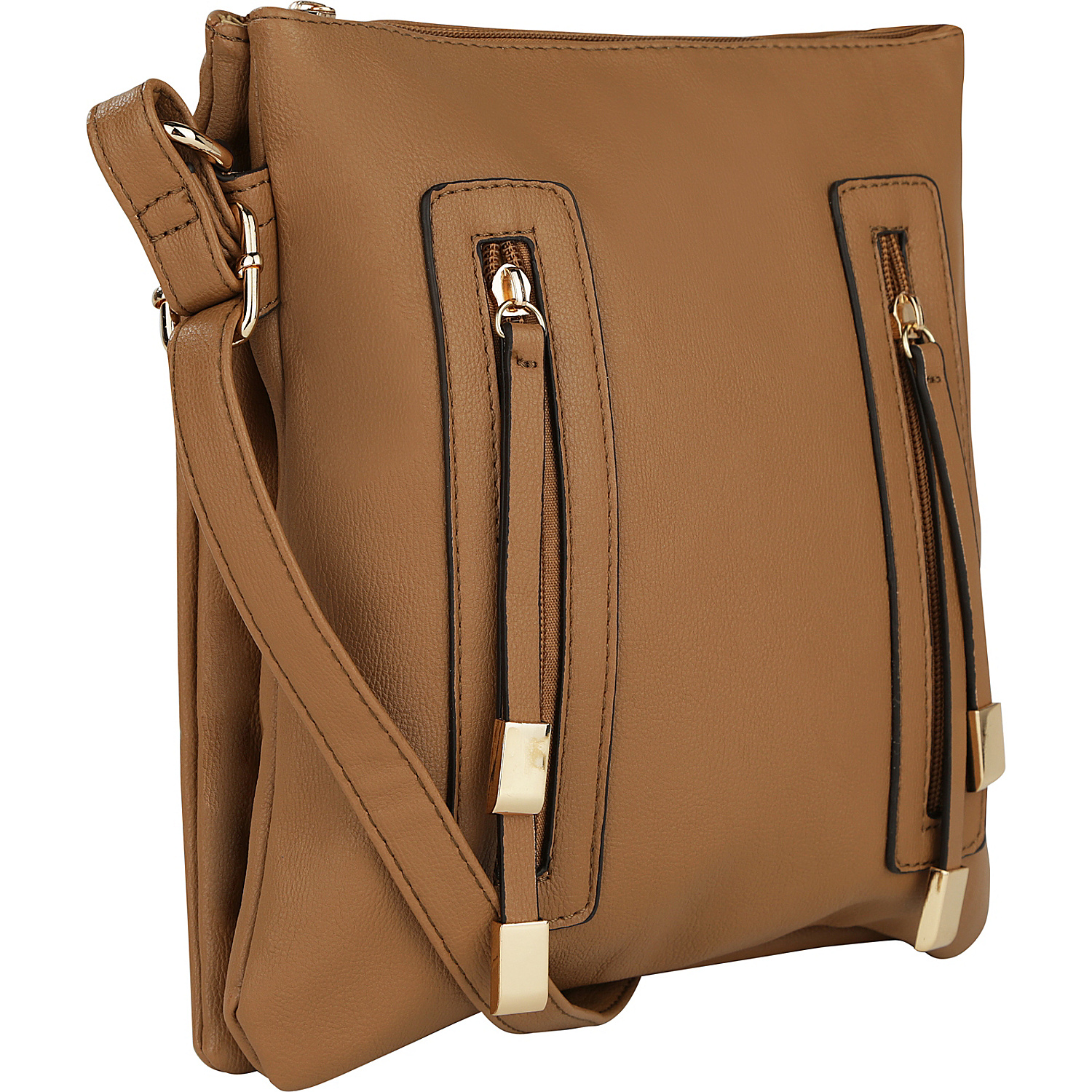 Bridget Double Zipper Crossbody