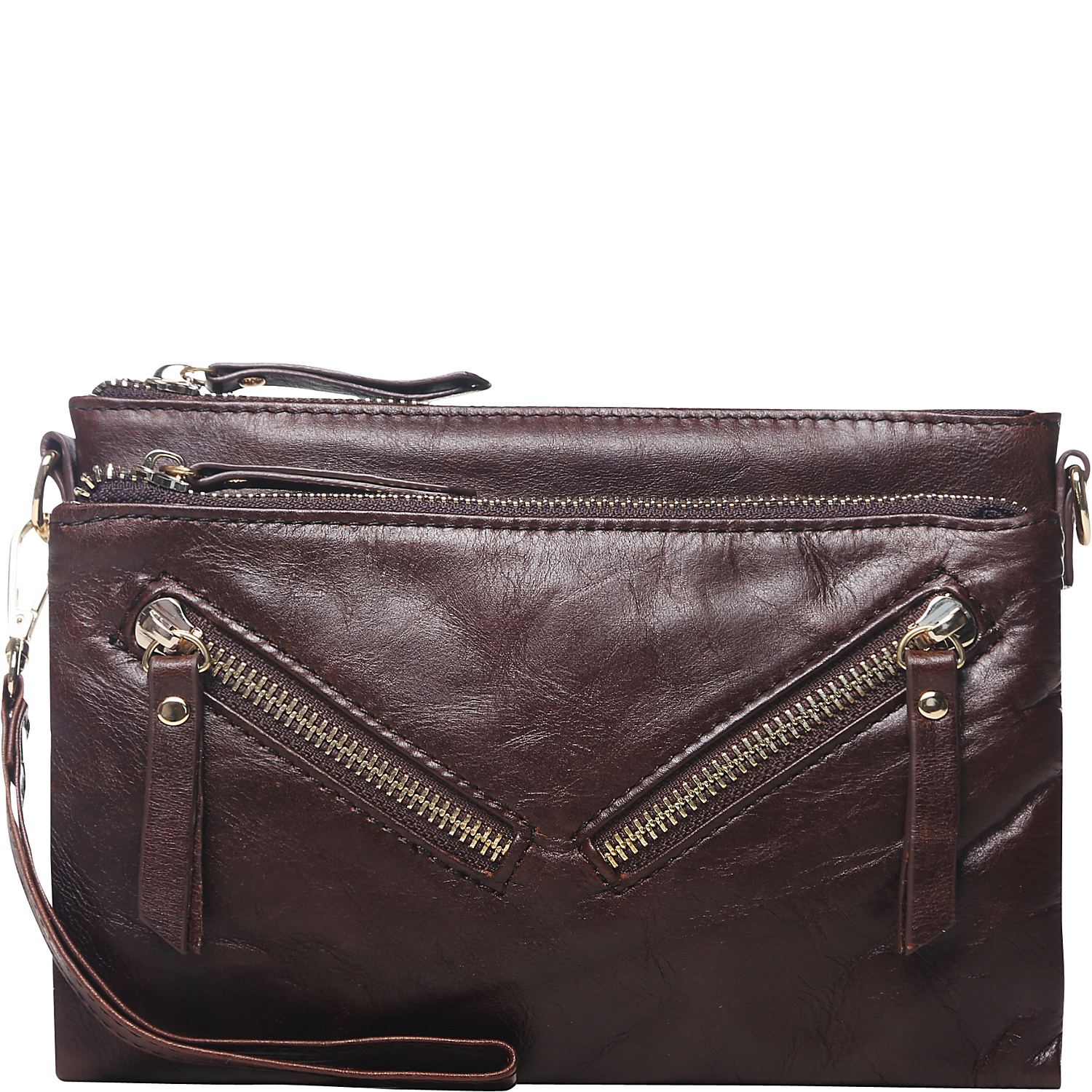 Juno Leather Crossbody/Clutch