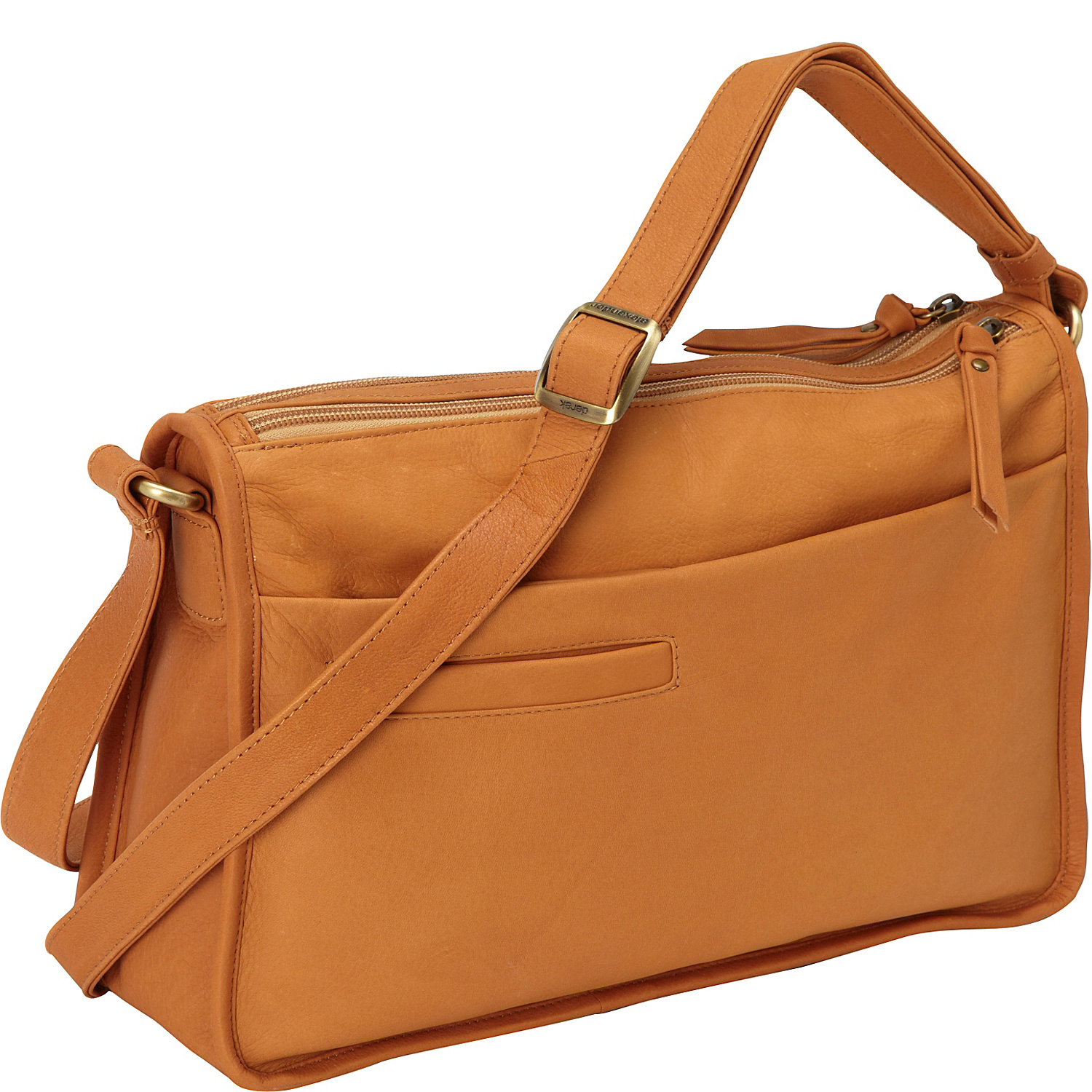 EW Twin Top Zip Semi Structured Handbag