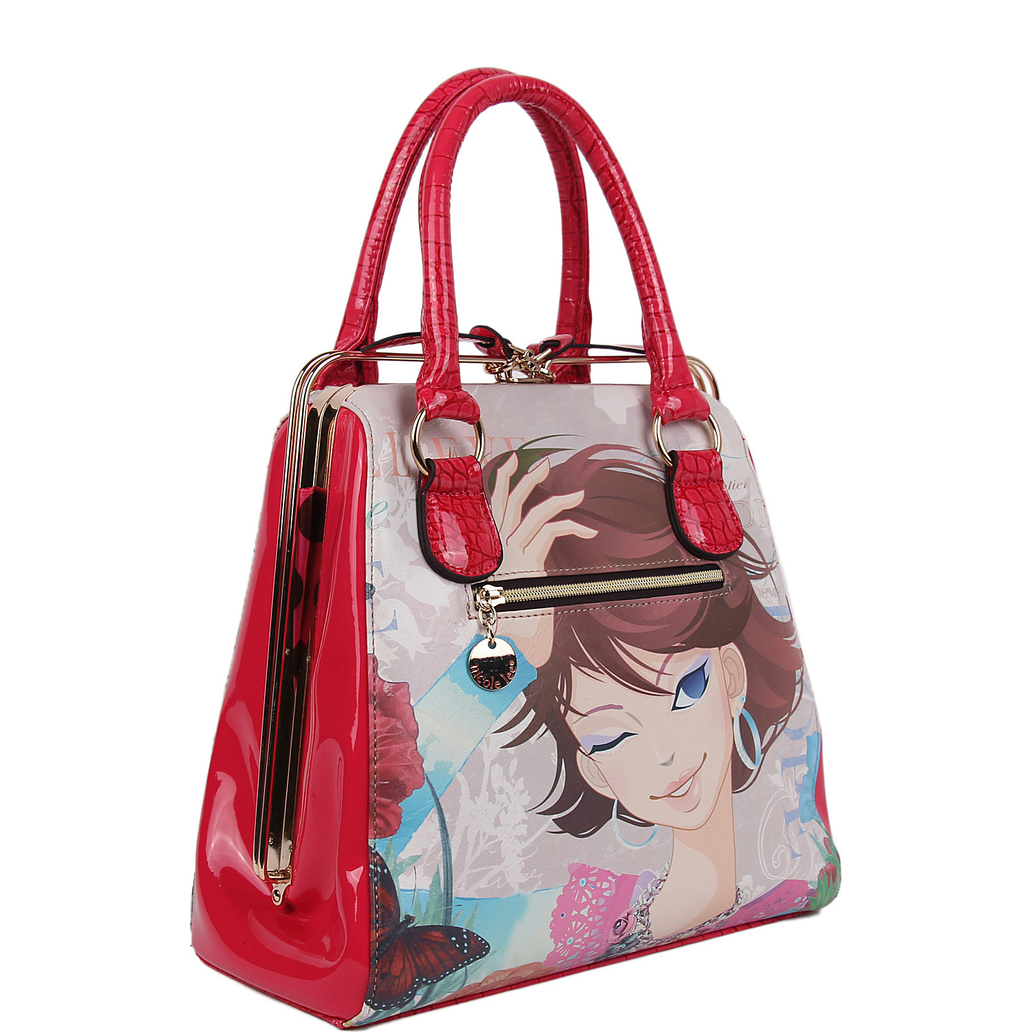 Xochil Print Satchel Bag