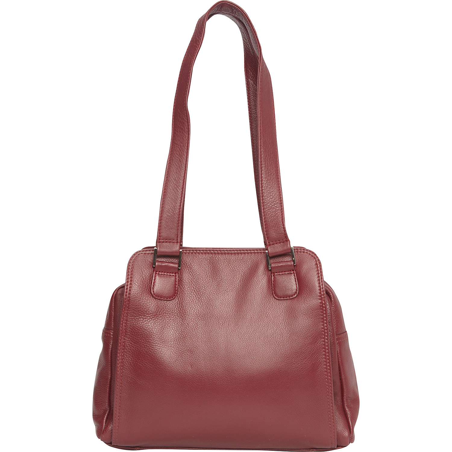 Top Zip Compartments Shoulder Bag