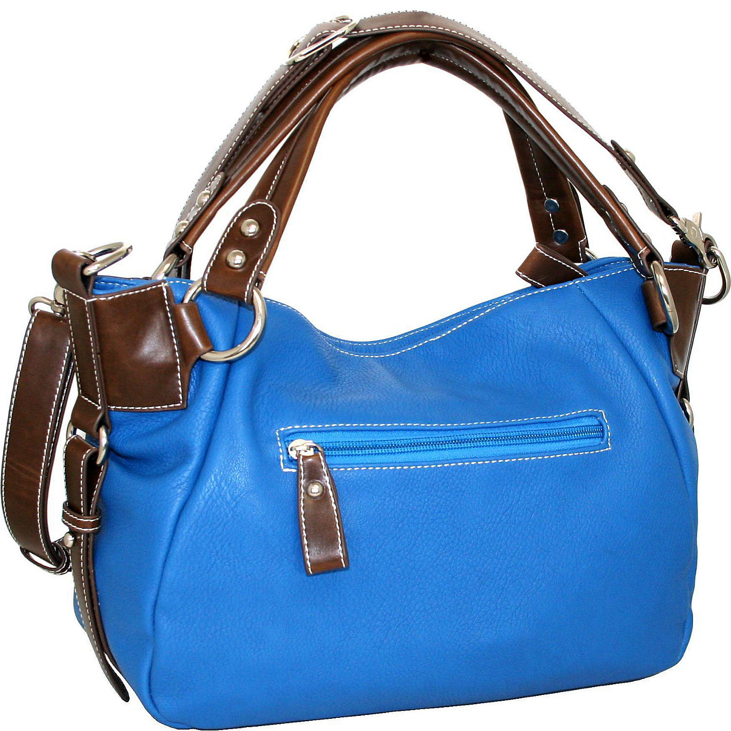 East West Satchel with Detachable Cross Body Strap