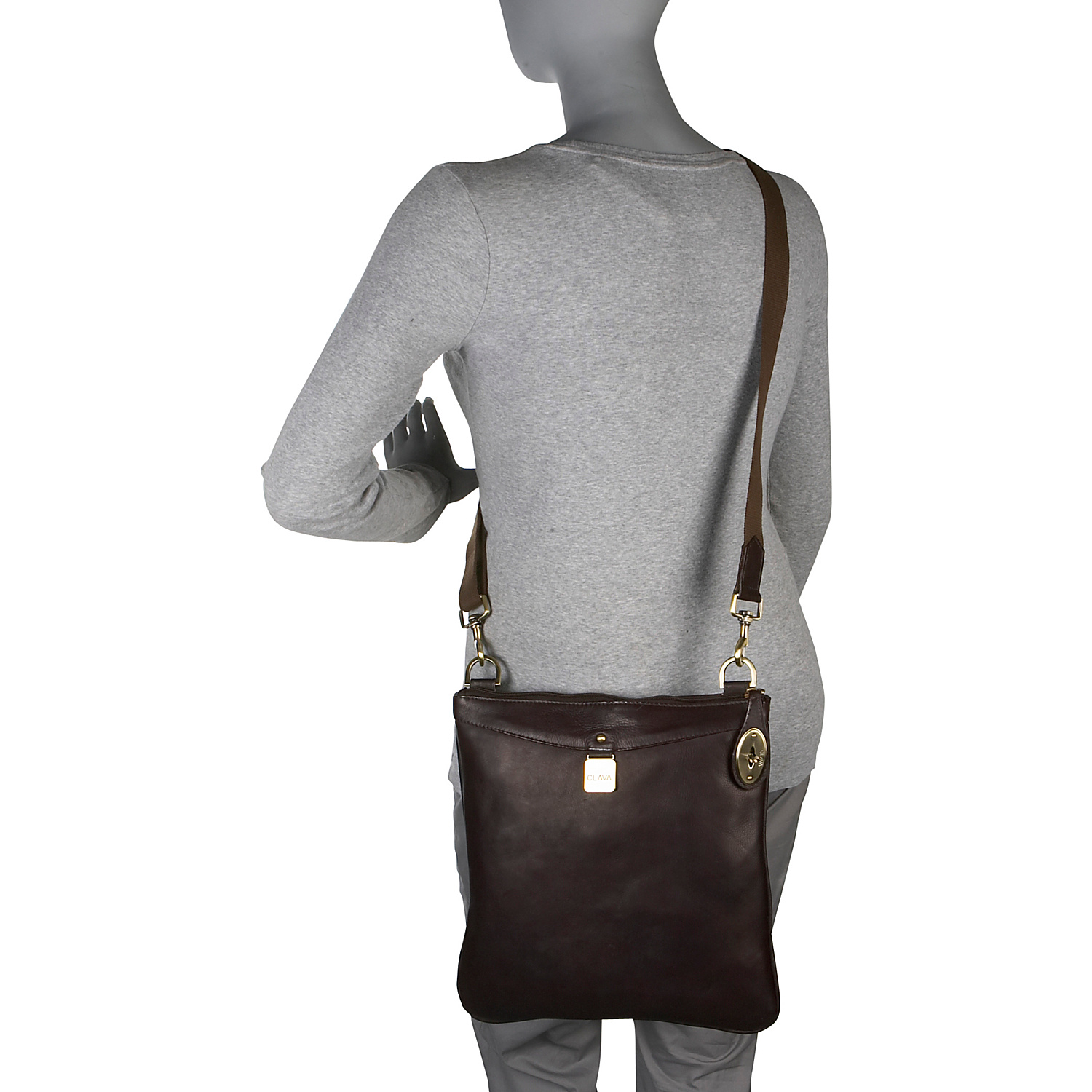 Leather Turnlock Messenger