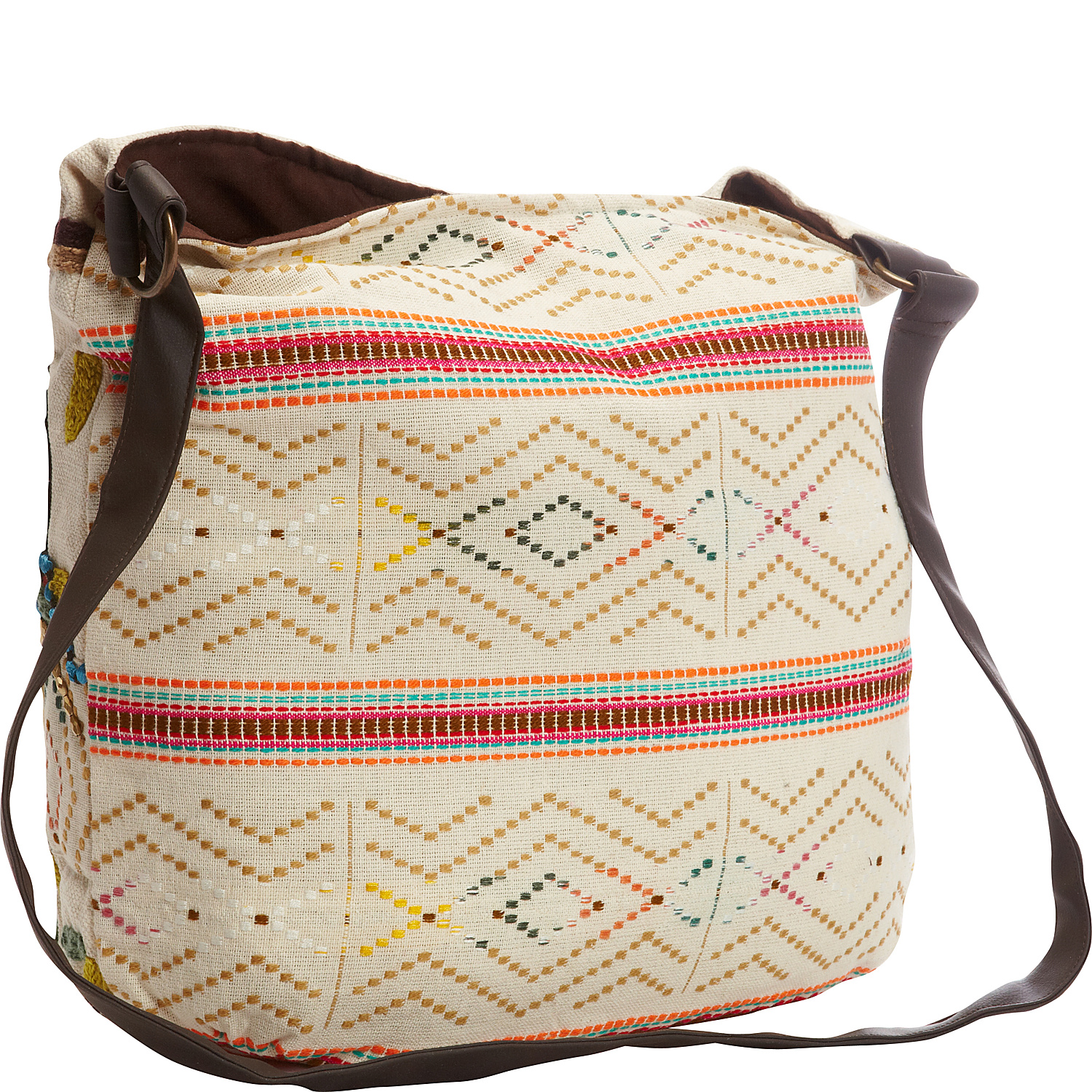 Embroidered Shoulder Bag