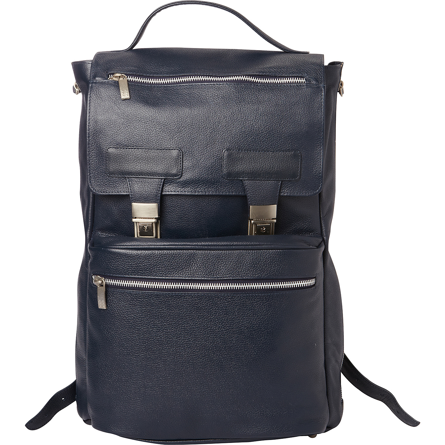 Leather Vertical Backpack