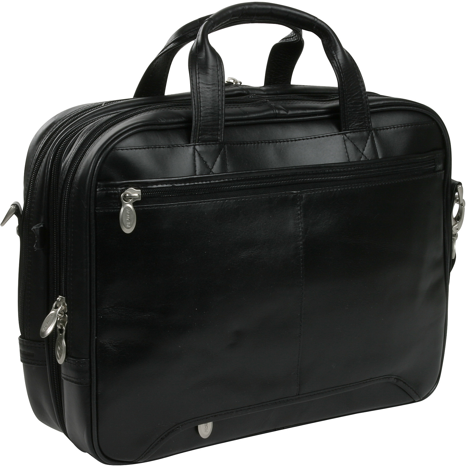 Pearson Leather Expandable 15.4" Laptop Briefcase