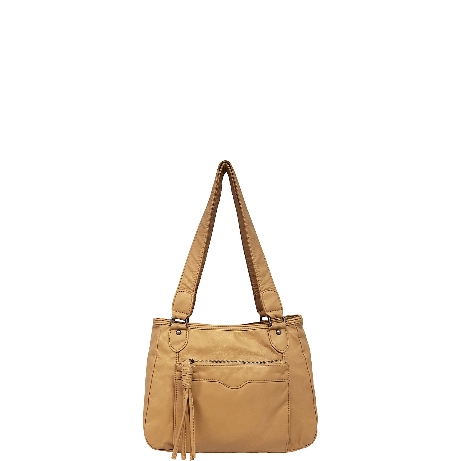 Pearlized Washed Satchel