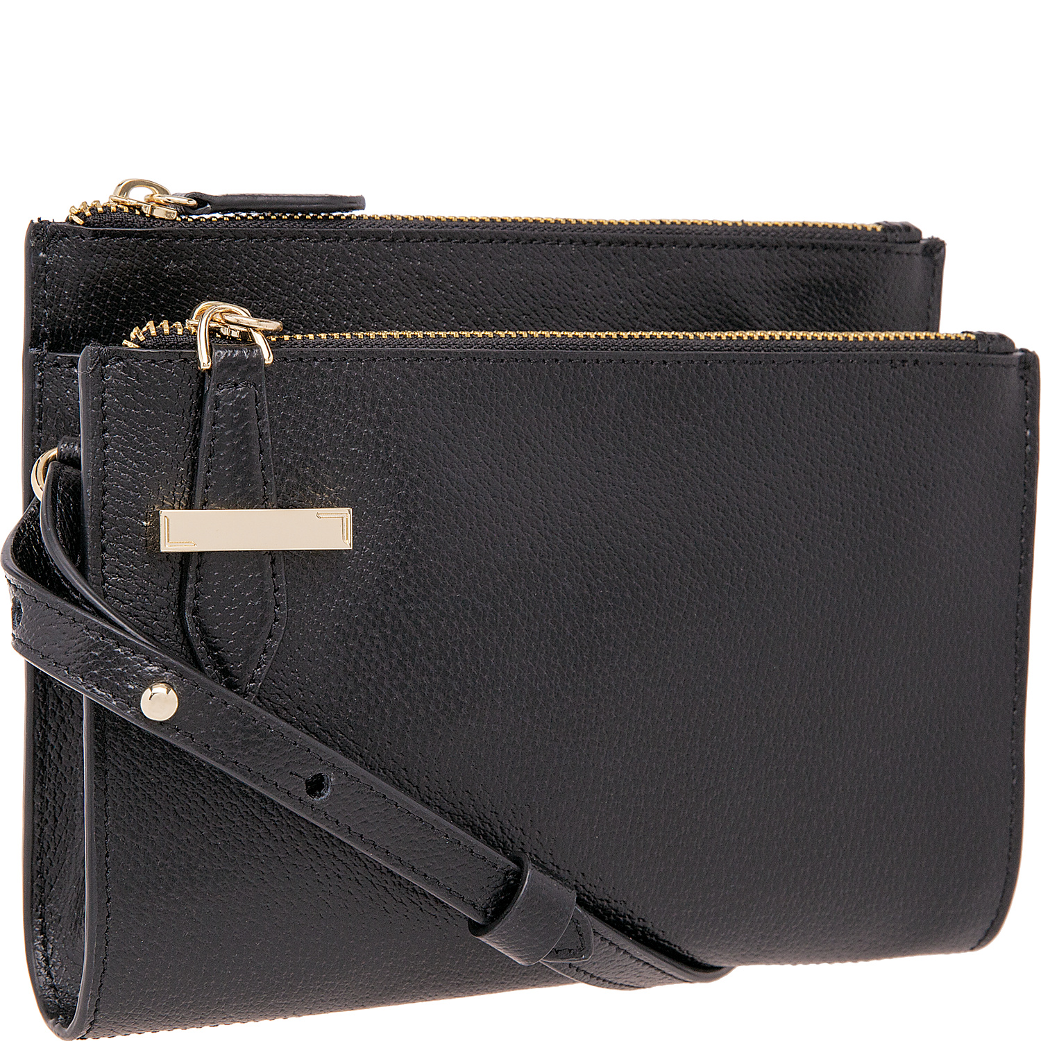 Stephanie RFID Trisha Double Zipper Crossbody