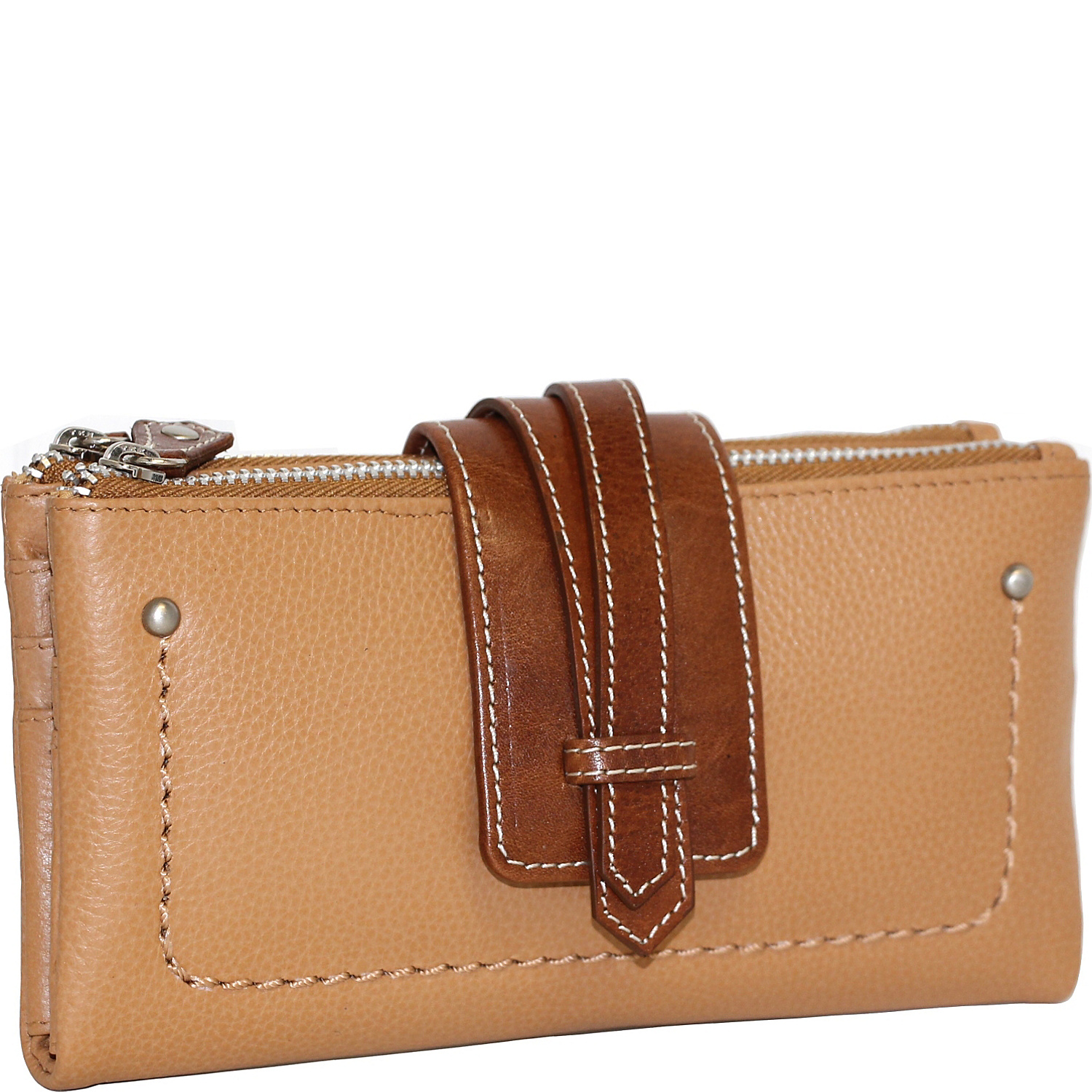 Crisscross Double Zip Wallet