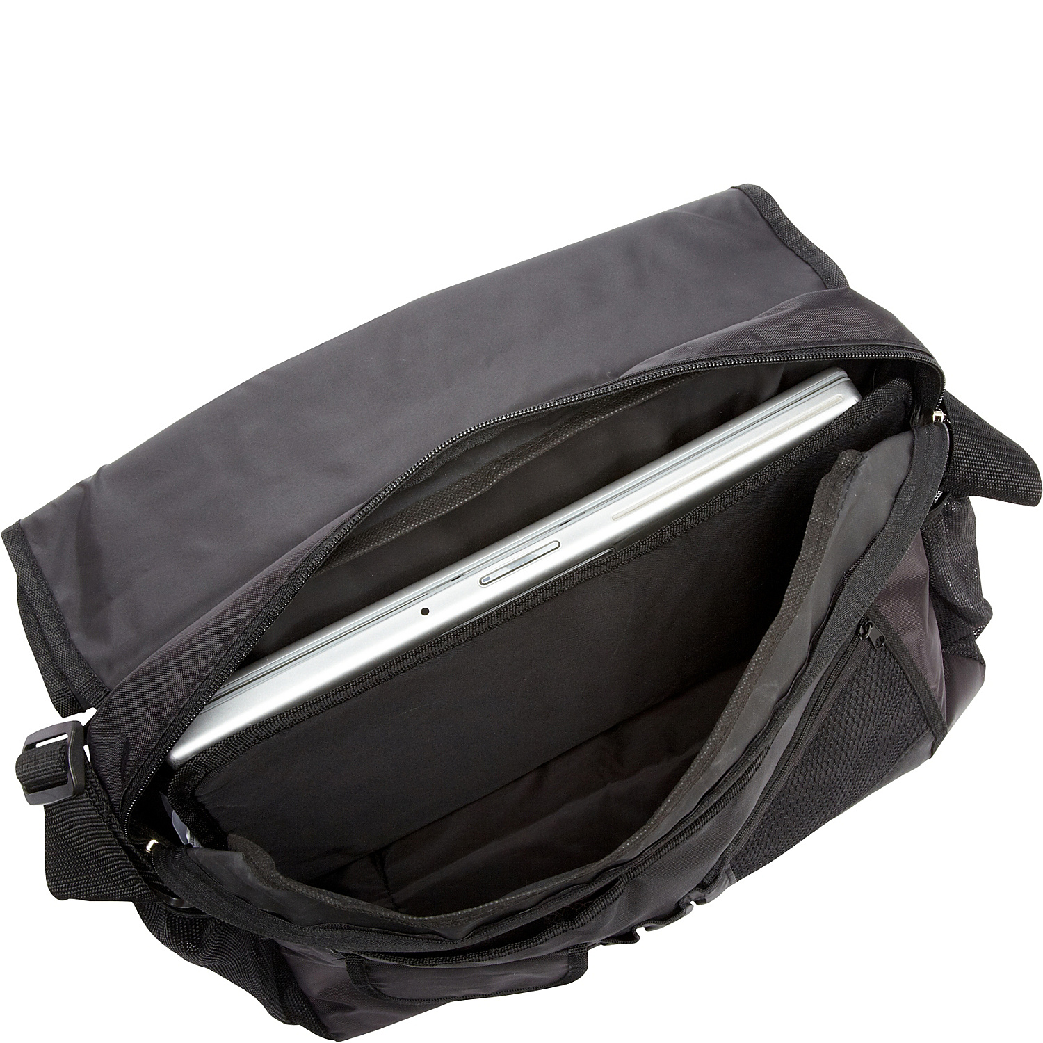 Double Buckle Laptop Messenger